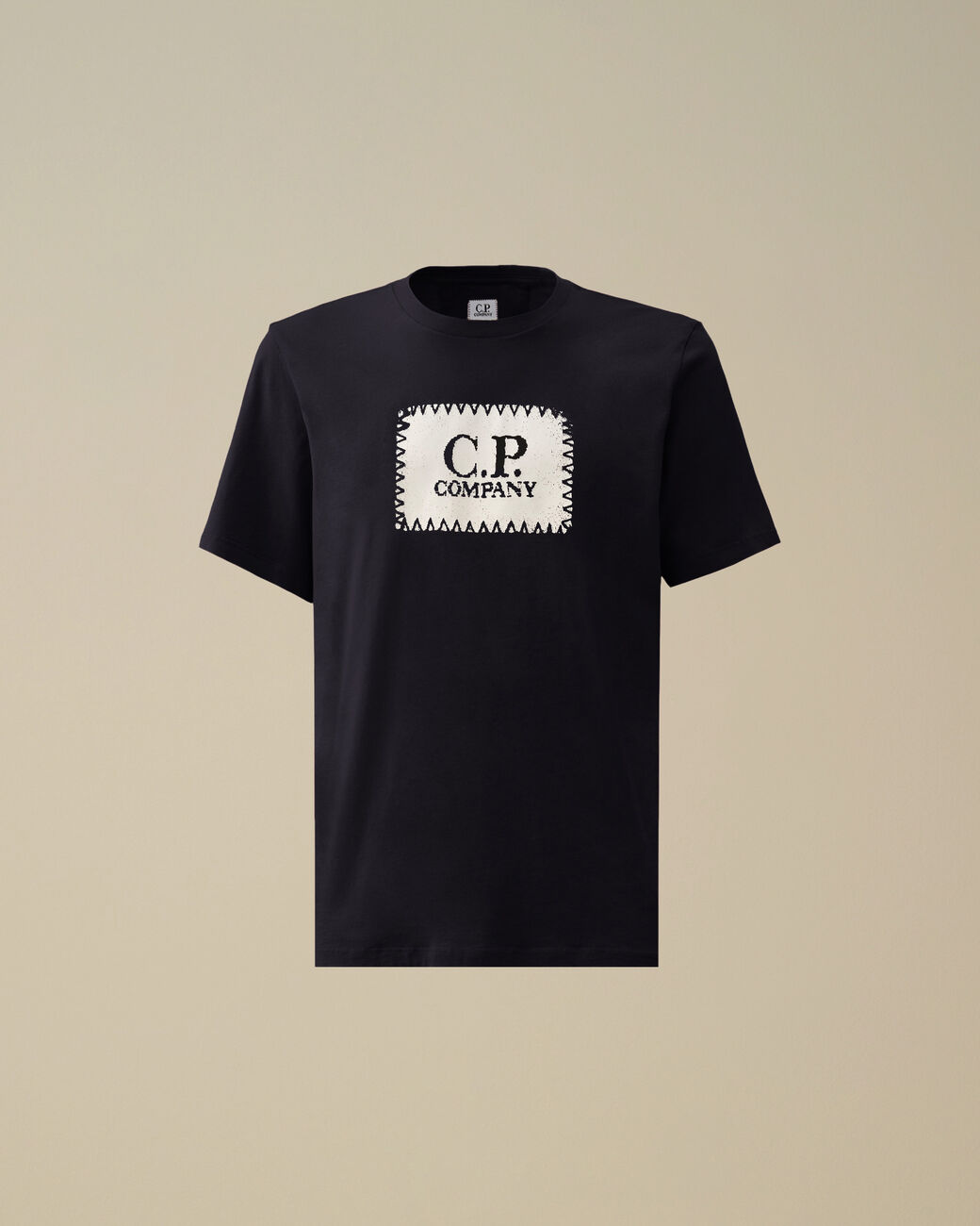 C.P. Company 30/1 Jersey Logo Label T-Shirt Navy