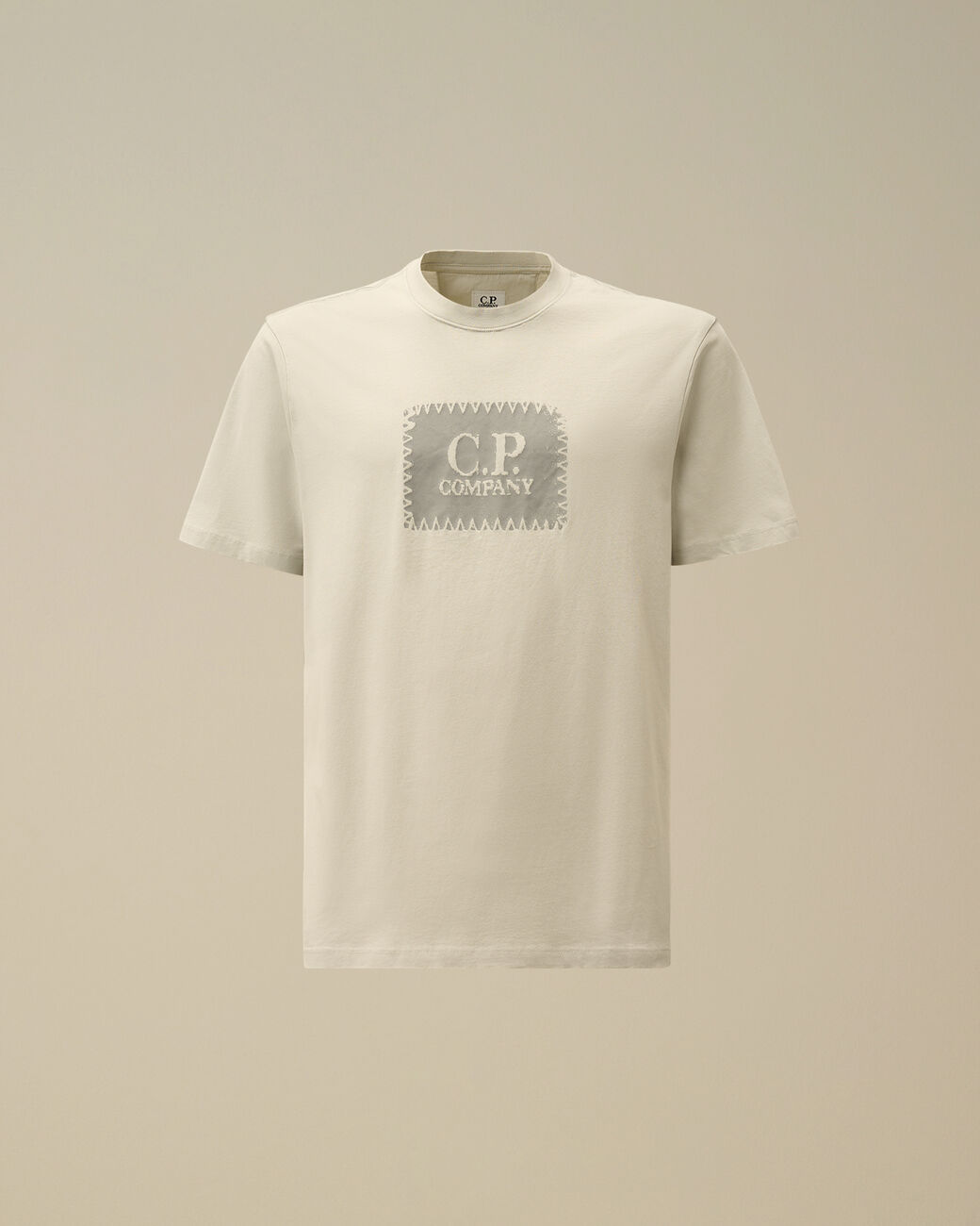 C.P. Company 30/1 Jersey Logo Label T-Shirt Blue Fox - Grey