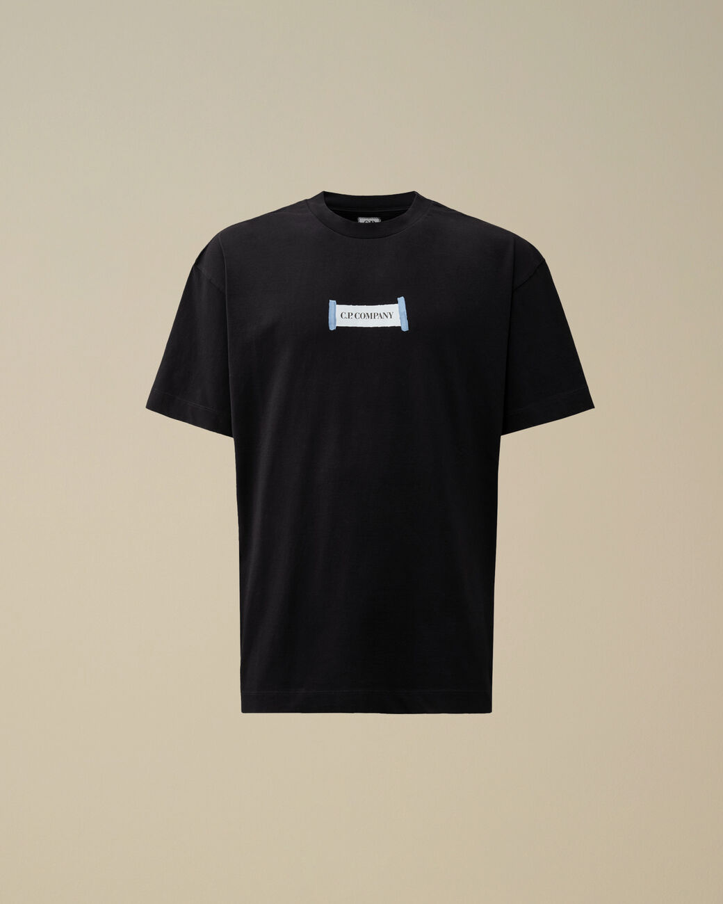 C.P. Company 30/1 Jersey Printed Logo T-Shirt Navy