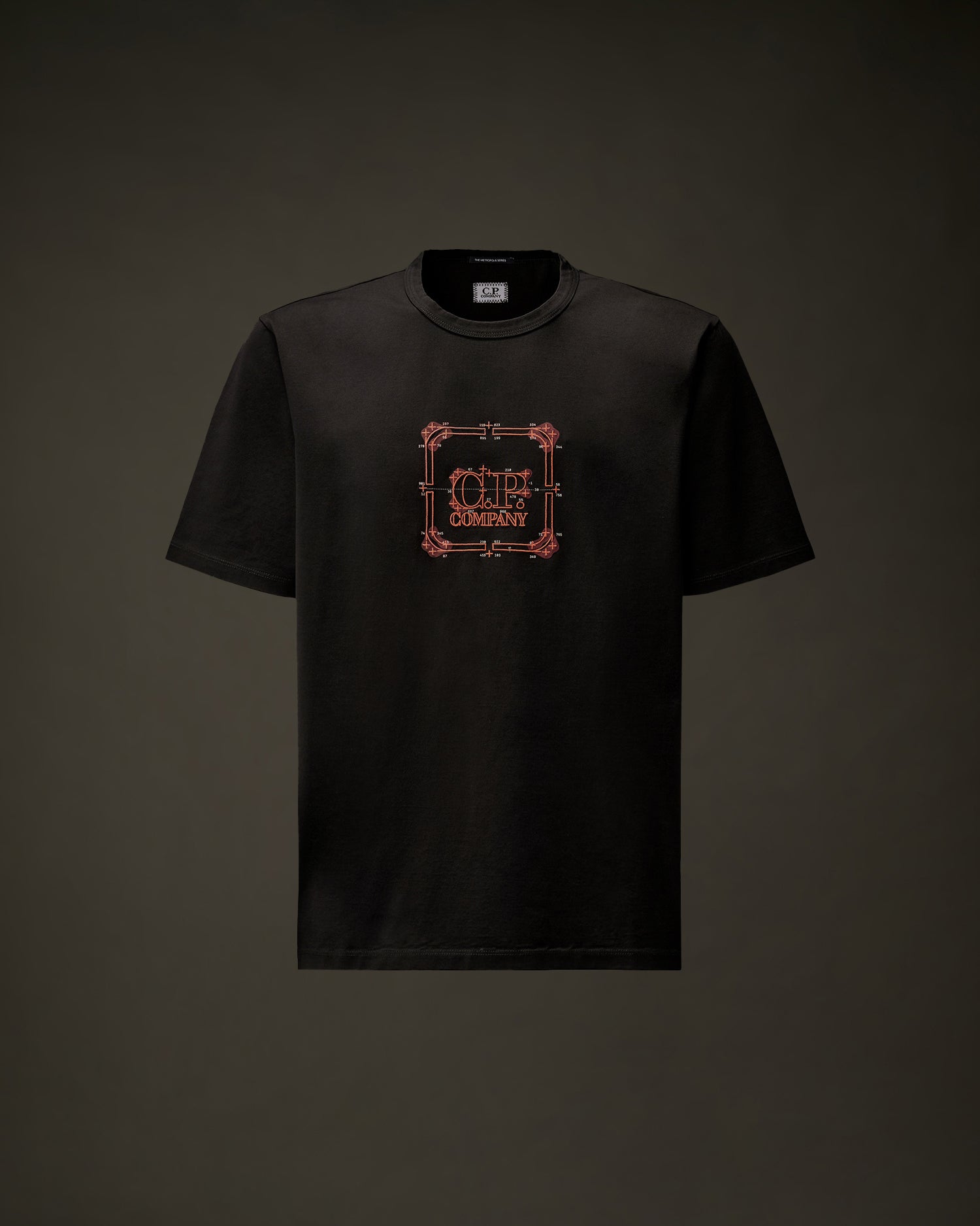 C.P. Company Metropolis Mercerized Logo T-Shirt Black