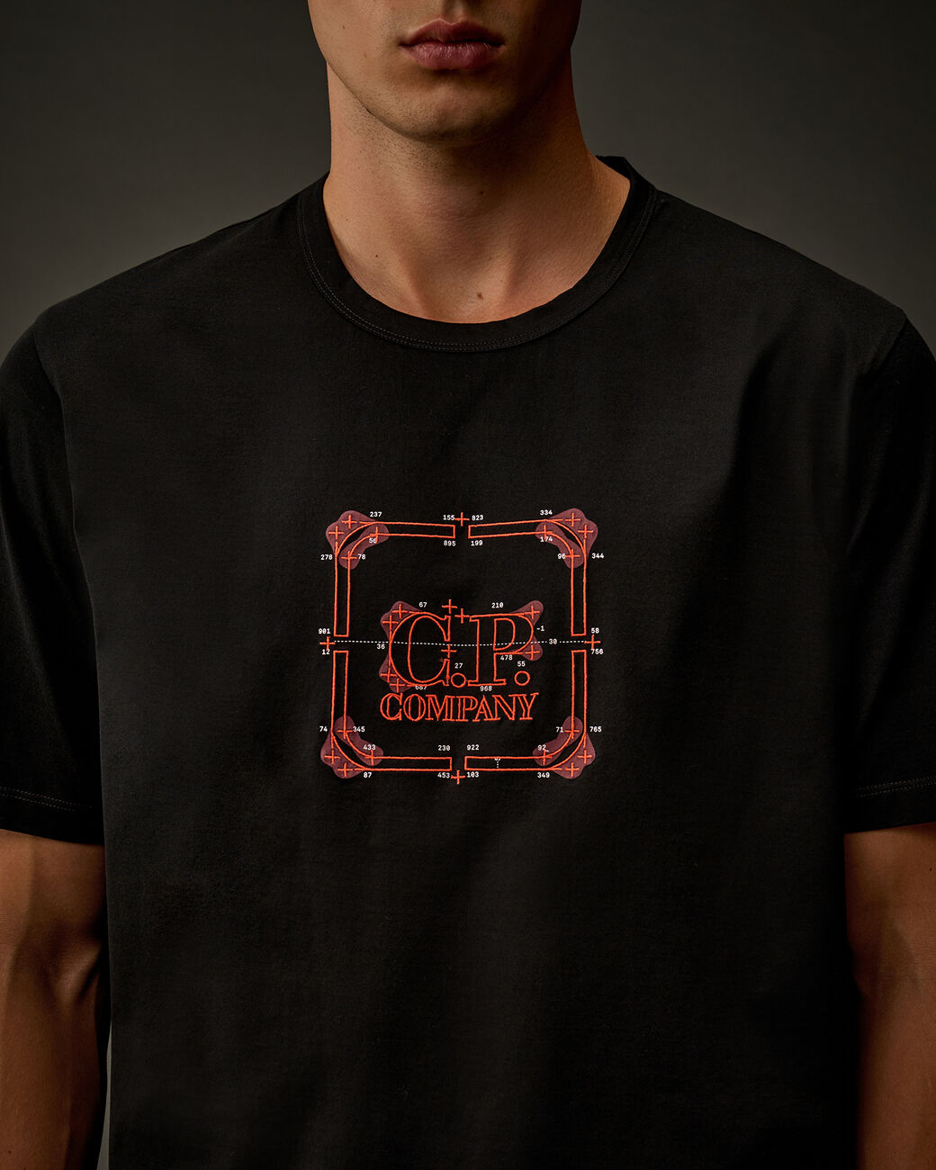 C.P. Company Metropolis Mercerized Logo T-Shirt Black