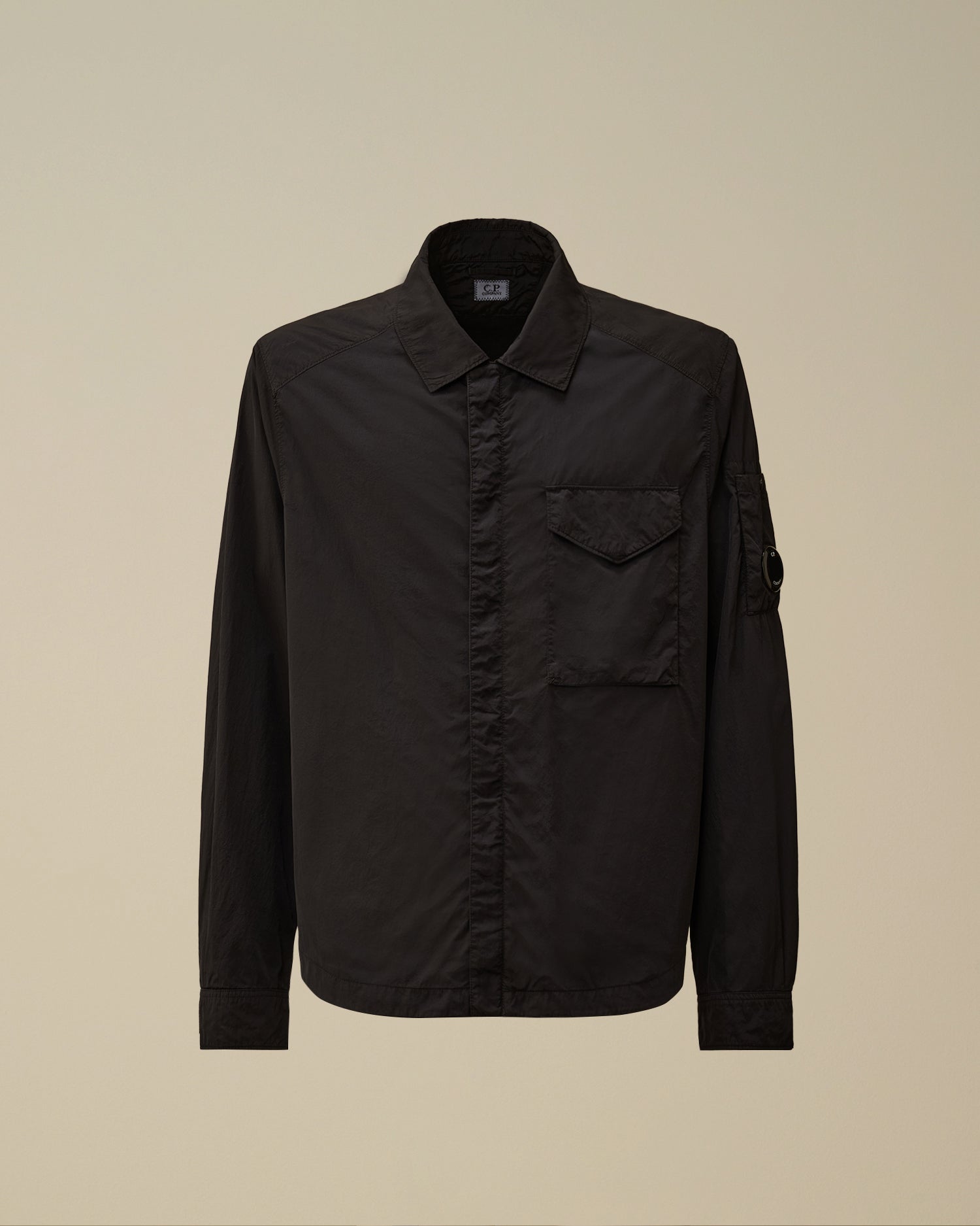 C.P. Company Chrome-R Lens Zipped Overshirt - Total Eclipse