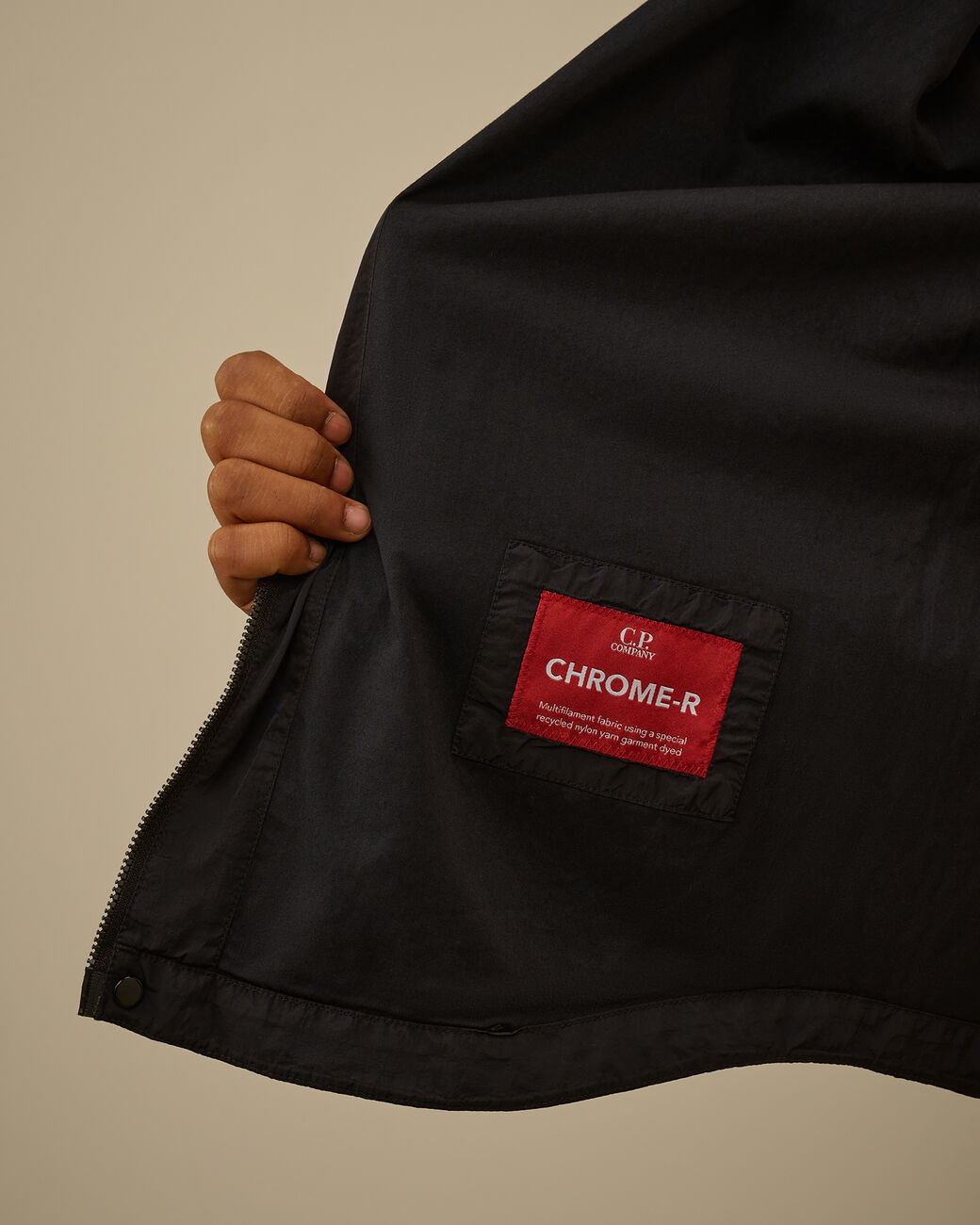 C.P. Company Chrome-R Lens Zipped Overshirt - Total Eclipse