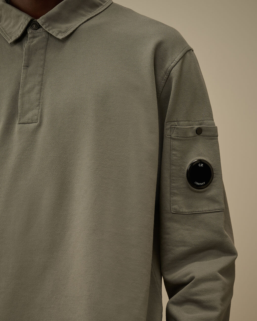 C.P. Company Light Fleece Polo Sweatshirt