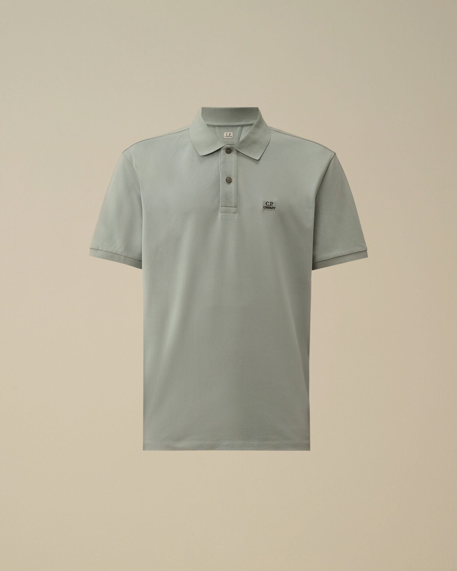 C.P. Company Stretch Piquet Polo - Silver Blue
