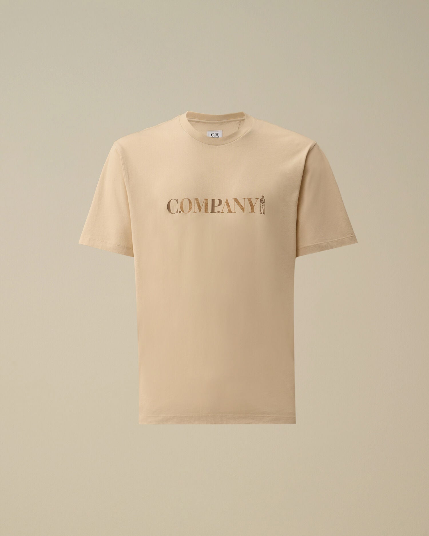 C.P. Company 30/1 Jersey Chest Logo T-Shirt - Frozen Dew- White