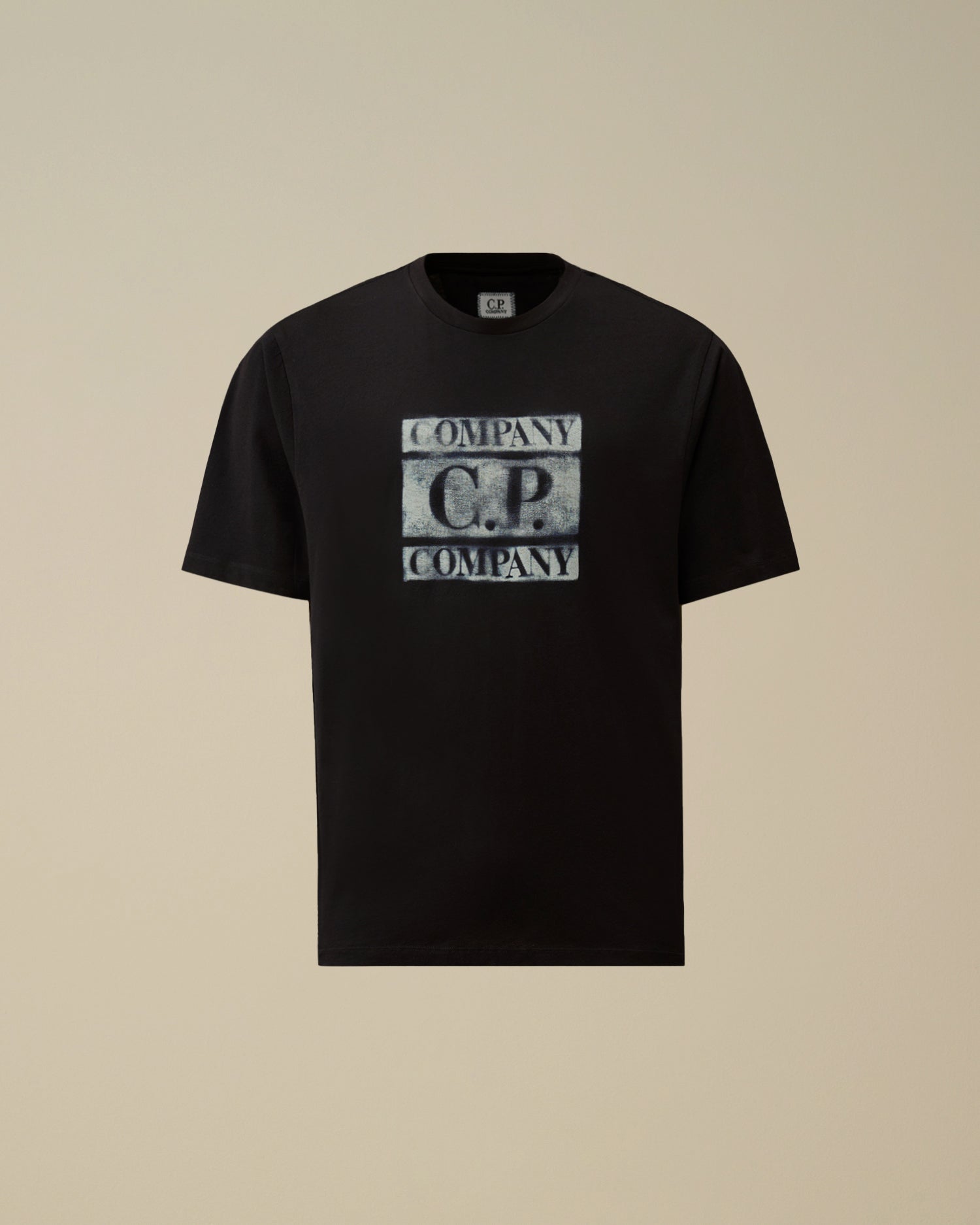 C.P. Company Faded Logo T-Shirt - Black