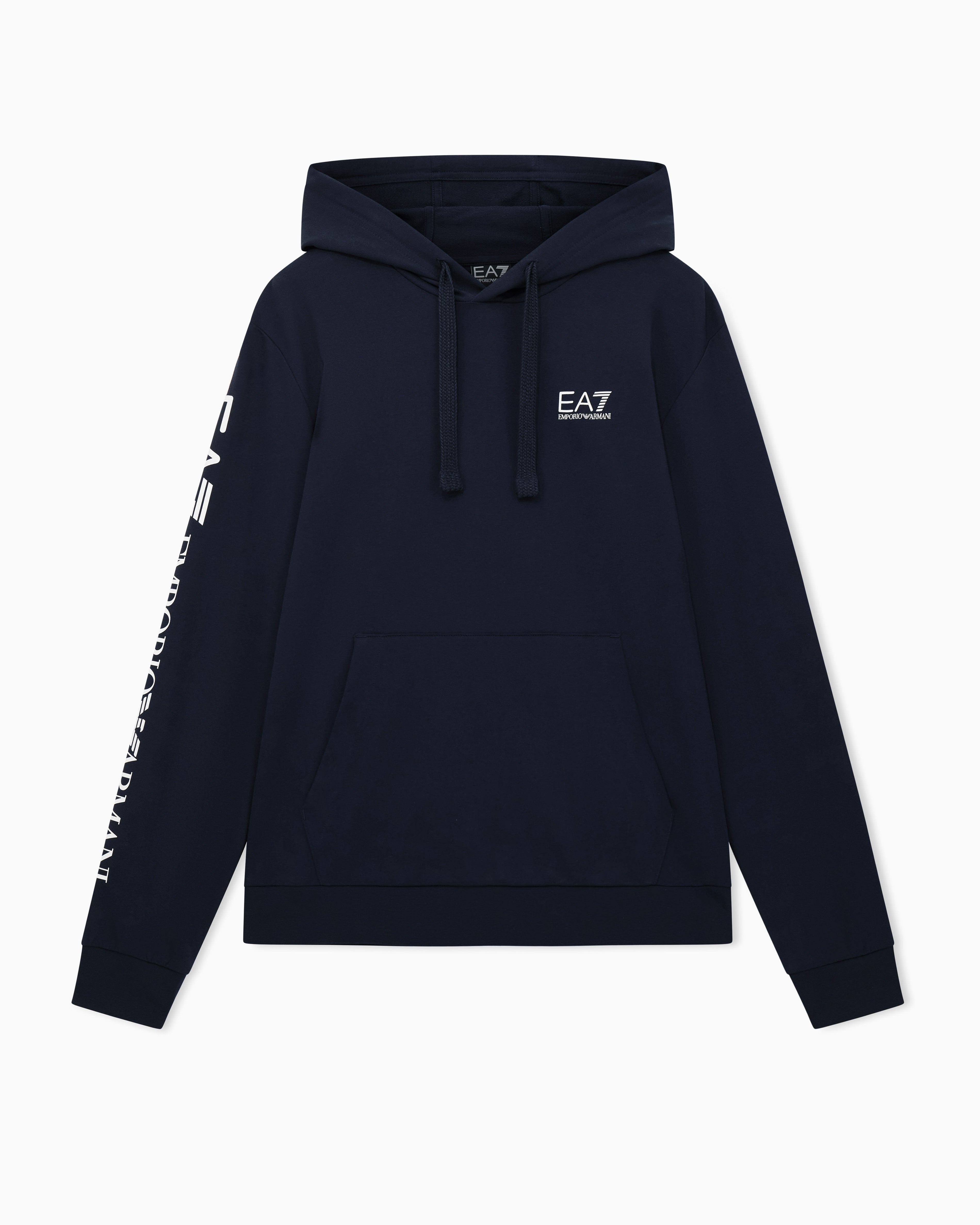 EA7 Sleeve Logo Hoodie - Navy