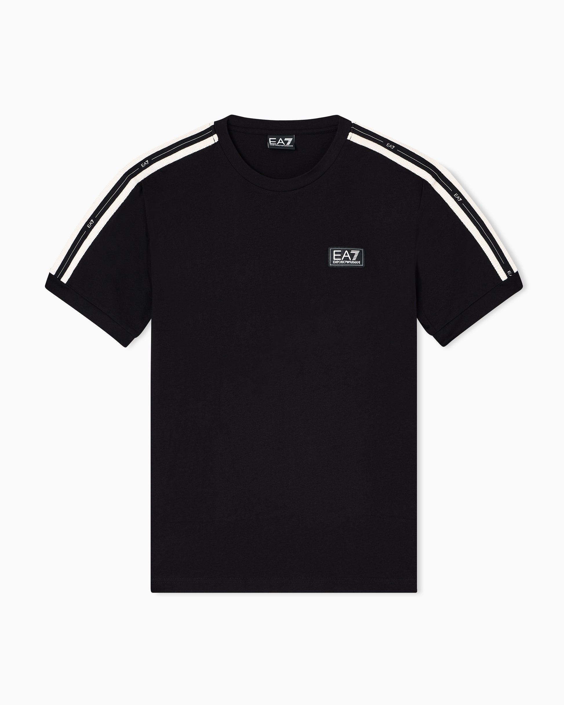 EA7 Logo Tape T-Shirt - Black