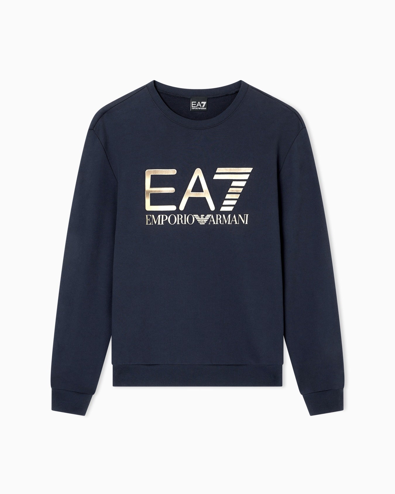 EA7 Oversized Logo Sweatshirt - Navy/Gold