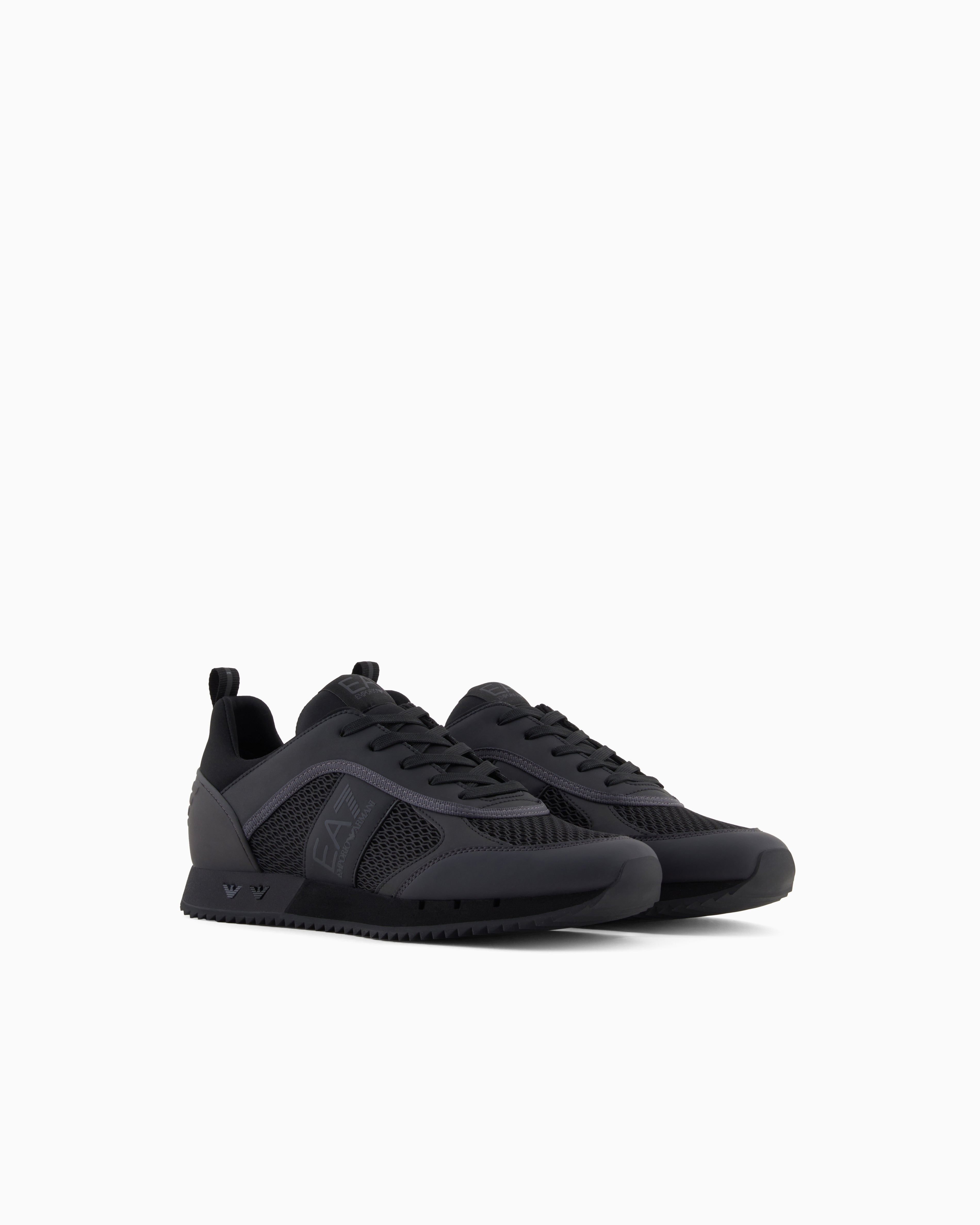 EA7 Logo Trainers - Black