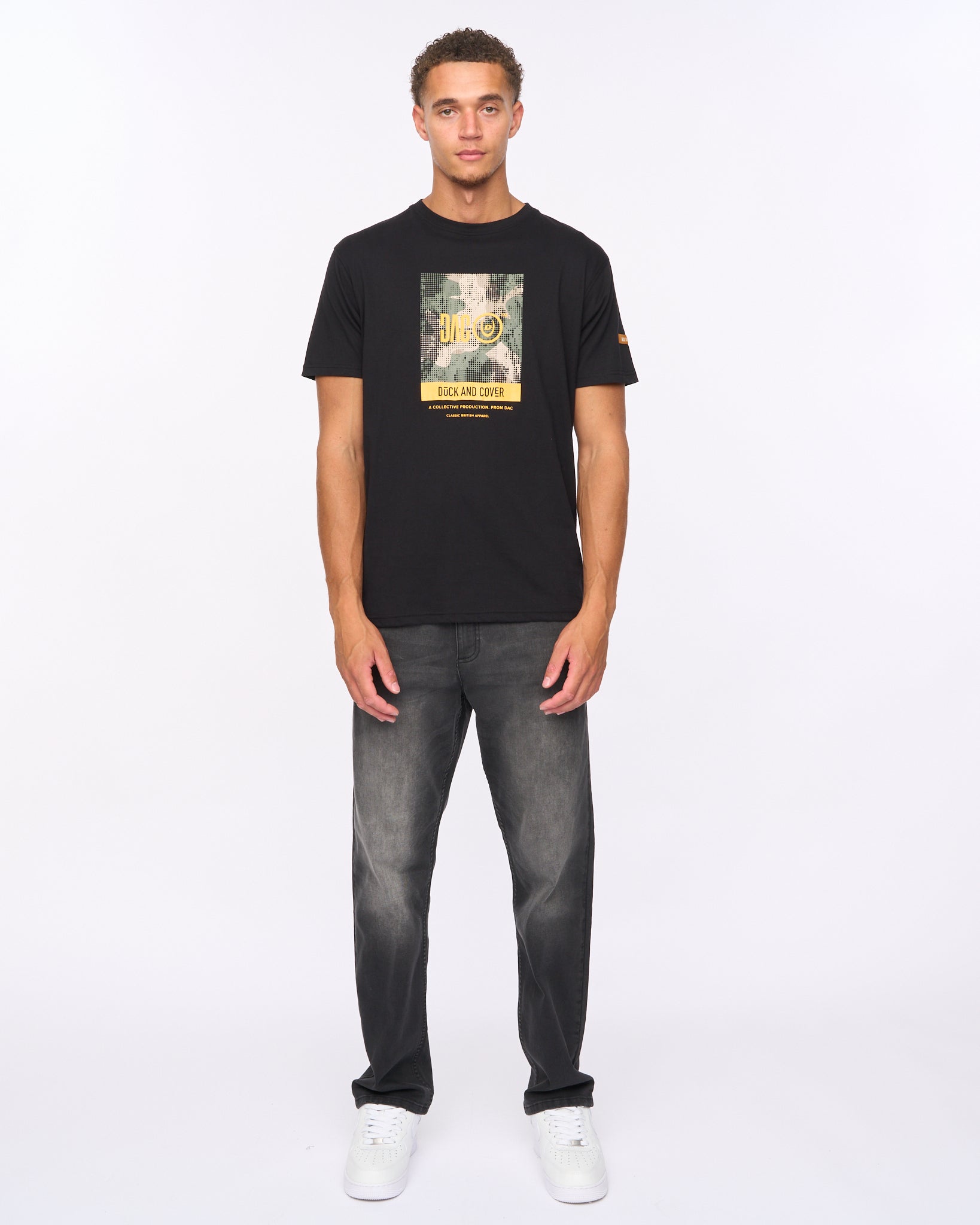 Duck & Cover Camostack T-Shirt Black
