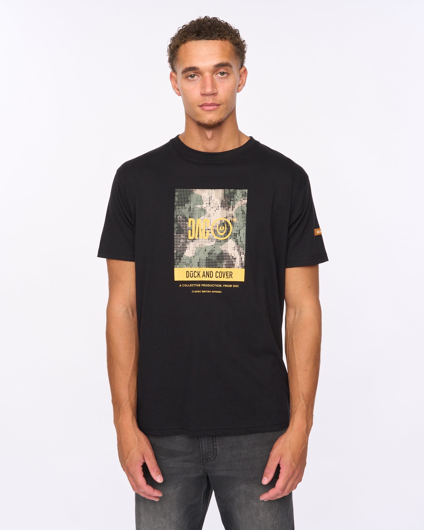 Duck & Cover Camostack T-Shirt Black