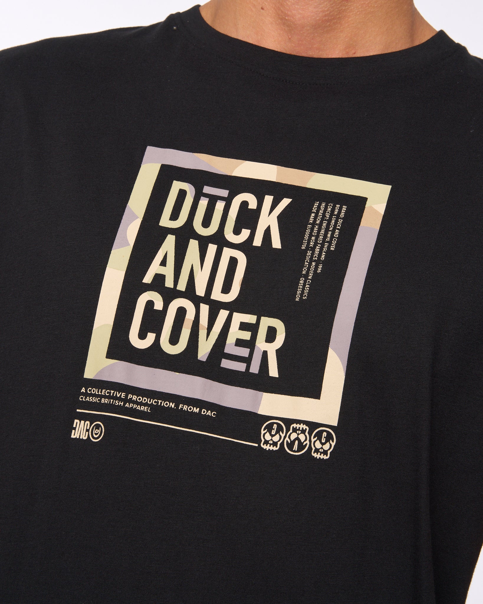 Duck & Cover Primatic T-Shirt Black