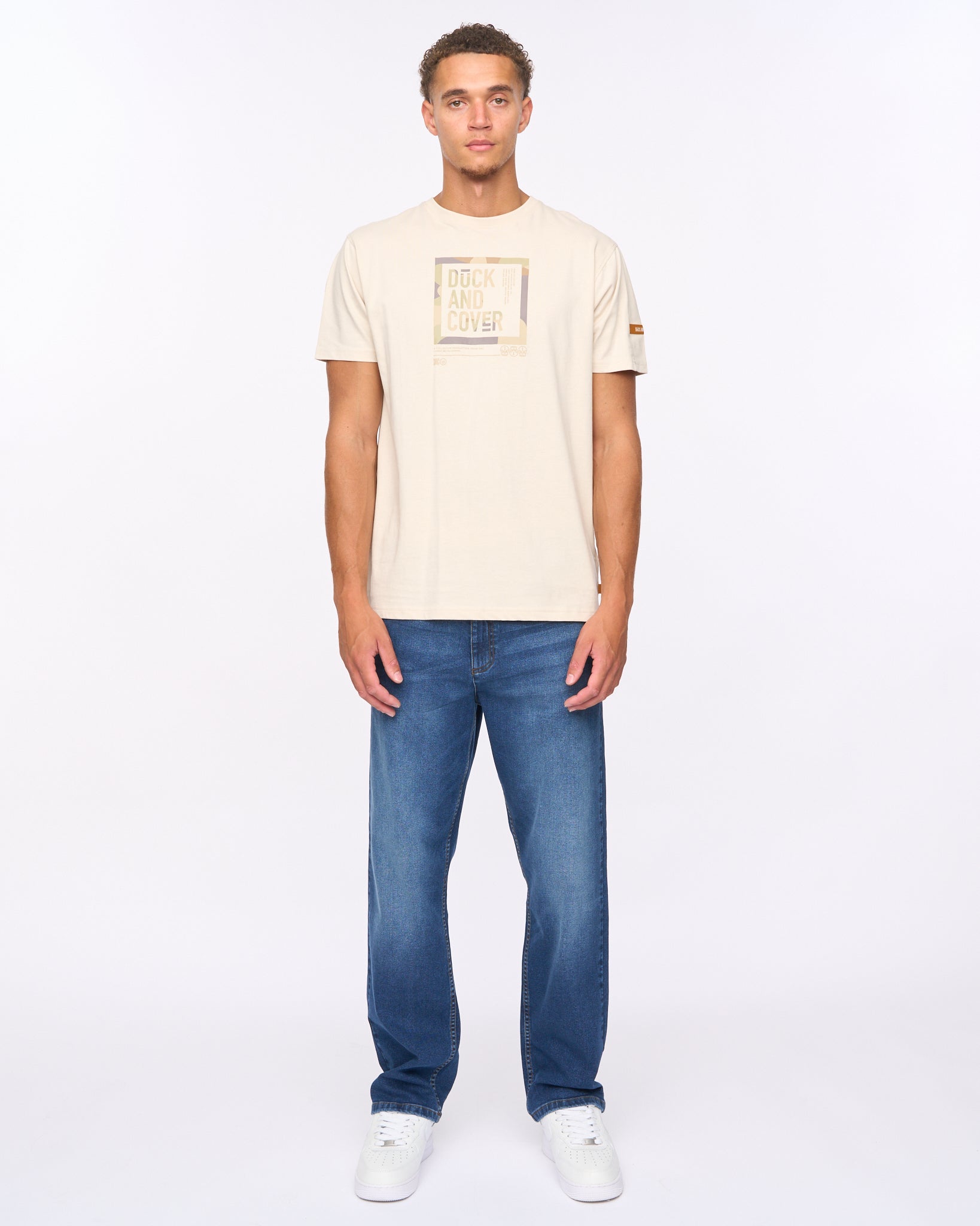 Duck & Cover Primatic T-Shirt Off White