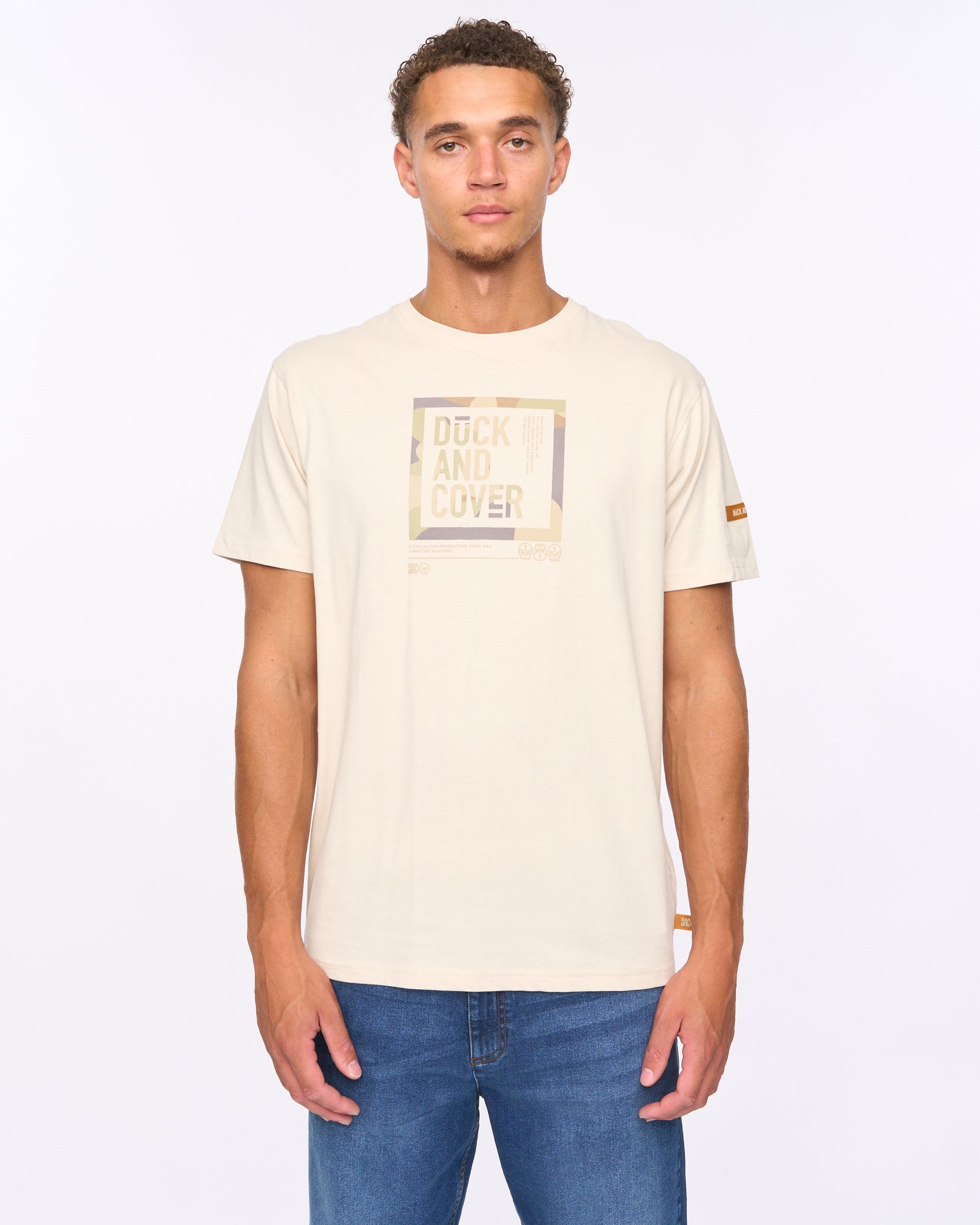 Duck & Cover Primatic T-Shirt Off White