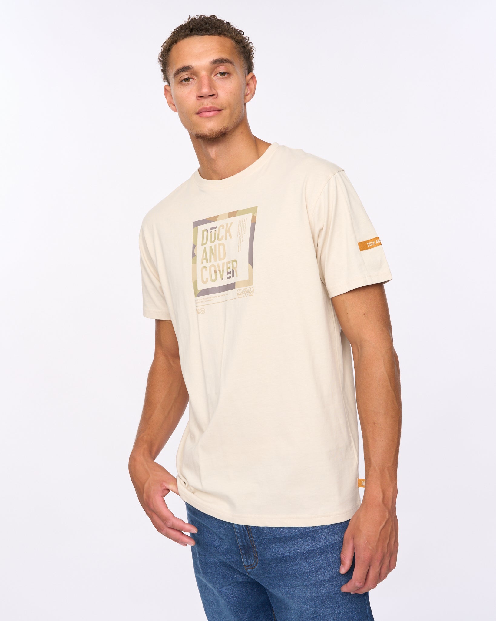 Duck & Cover Primatic T-Shirt Off White