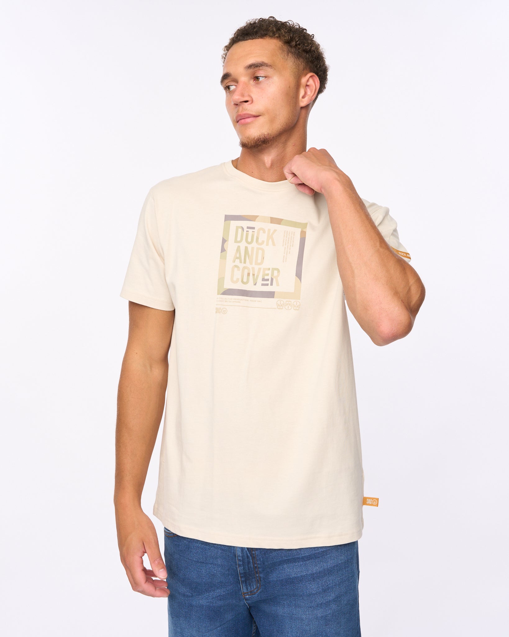 Duck & Cover Primatic T-Shirt Off White