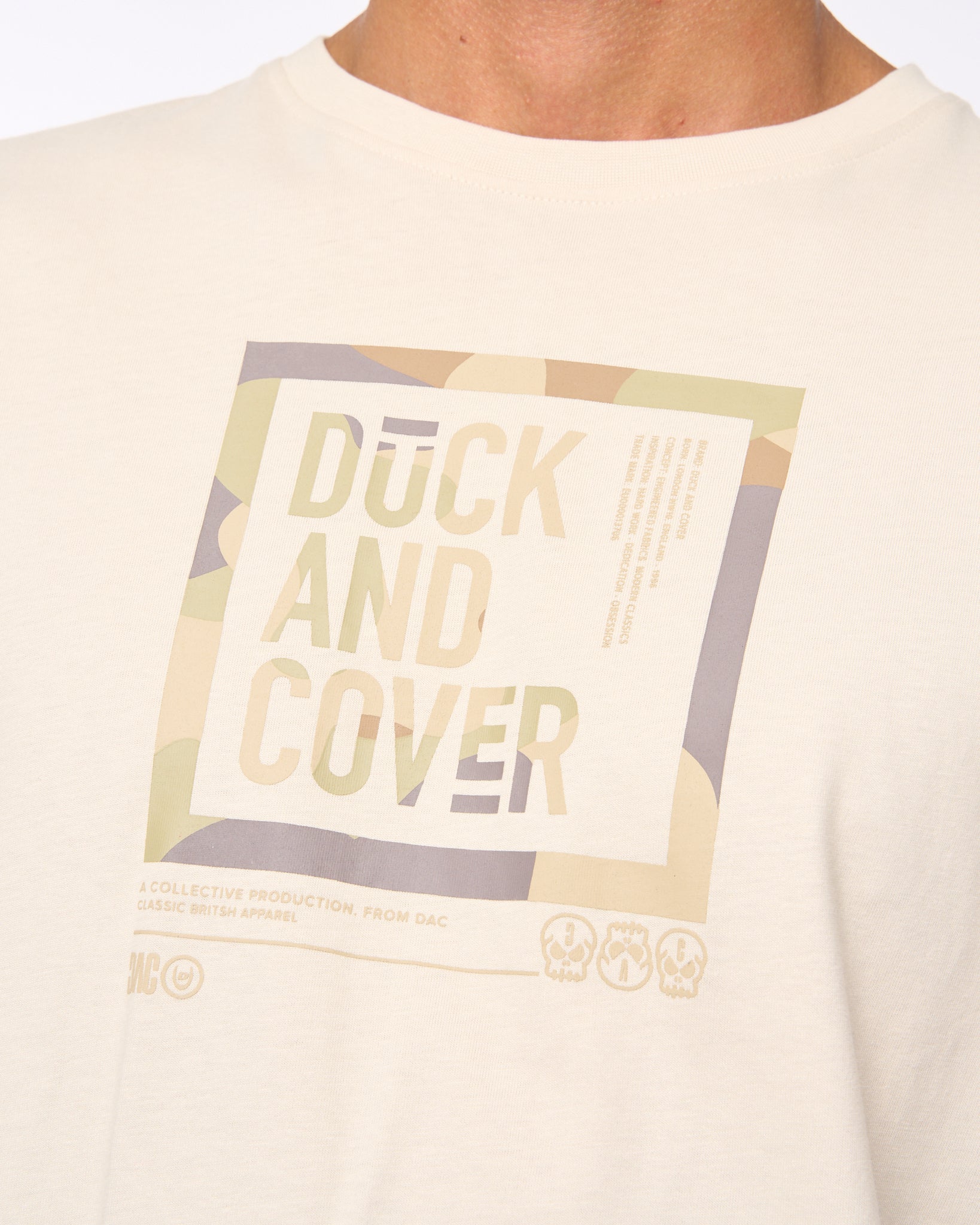 Duck & Cover Primatic T-Shirt Off White
