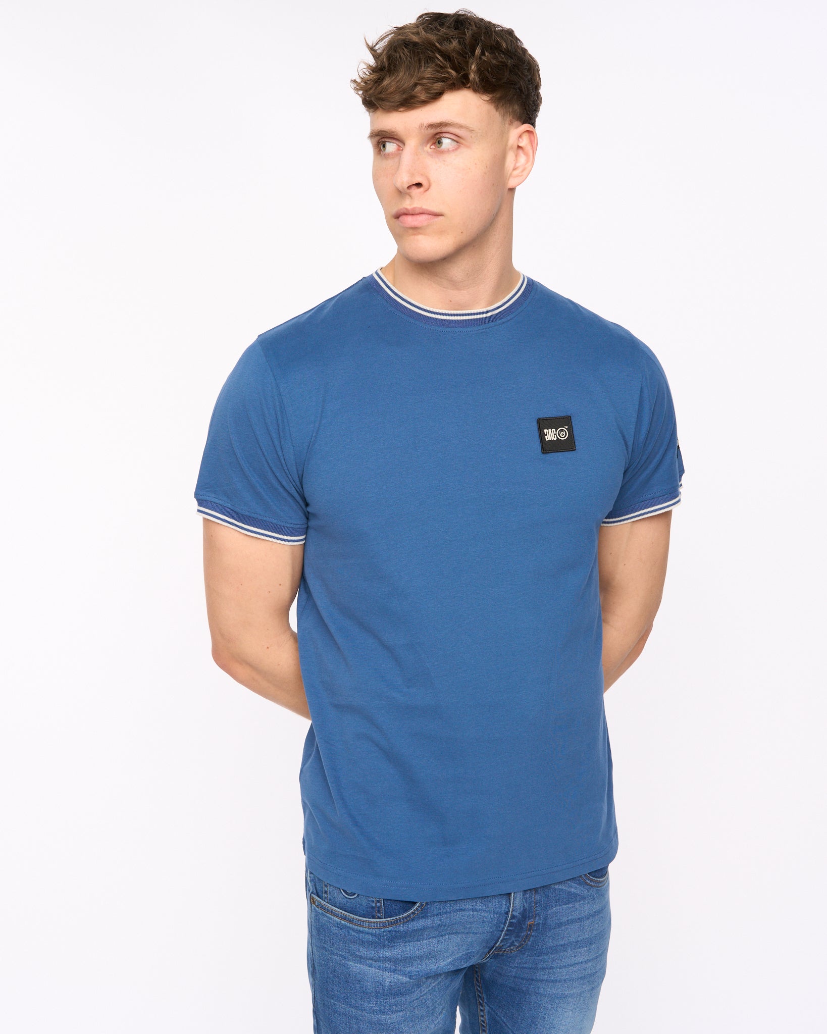 Duck & Cover Wrentham T-Shirt - Denim Blue