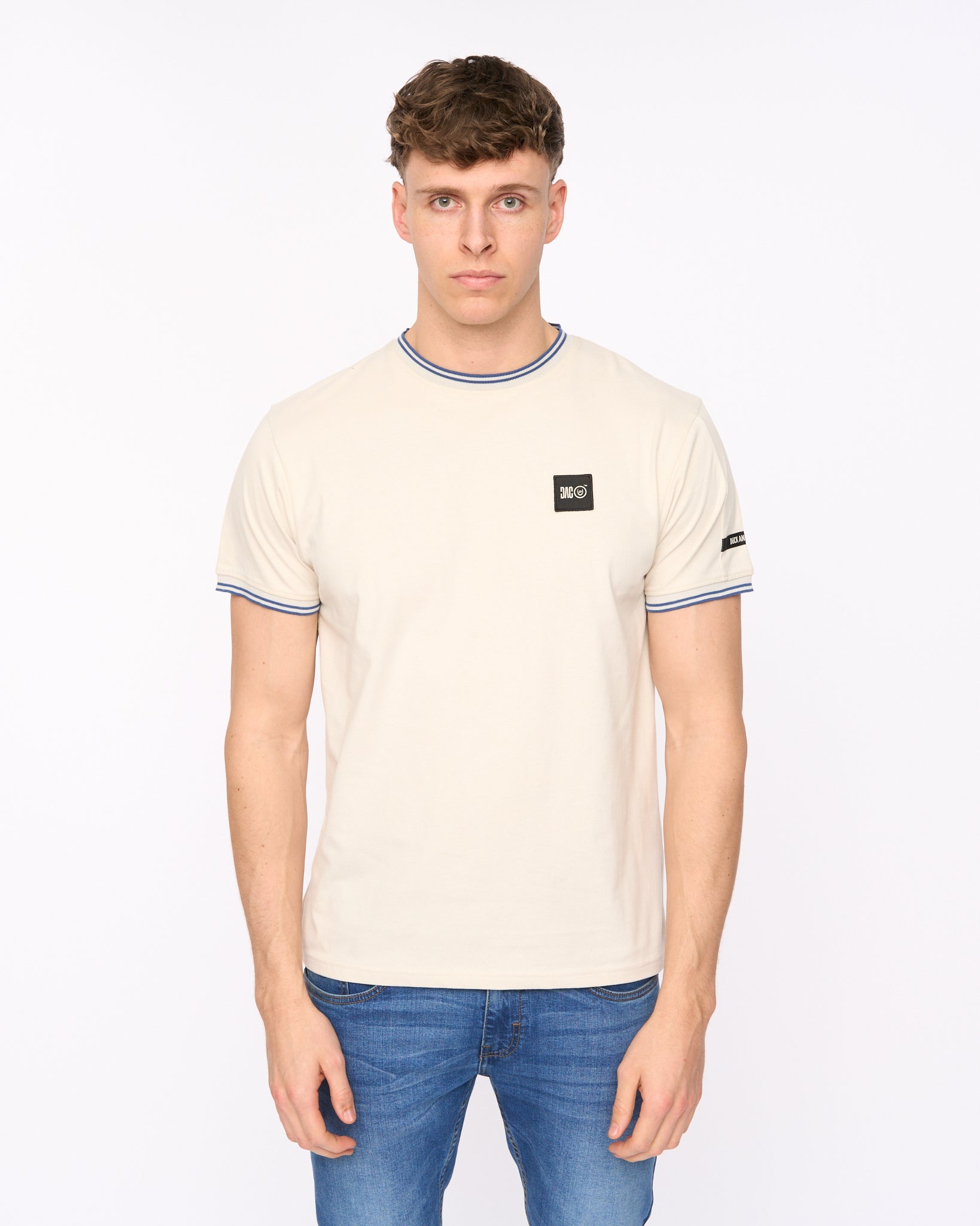 Duck & Cover Wrentham T-Shirt - Light Stone