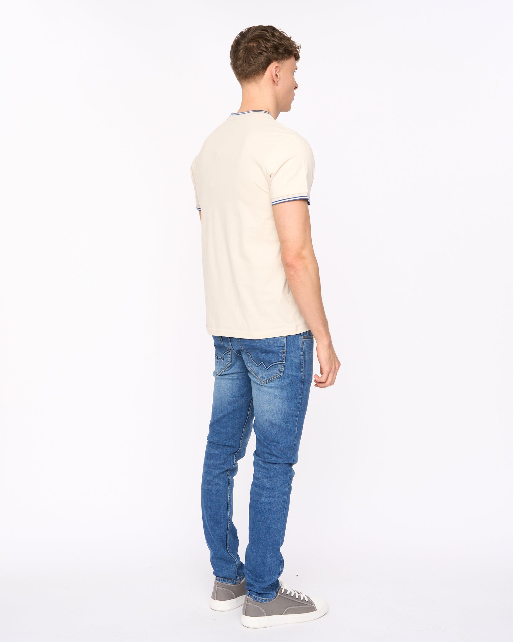 Duck & Cover Wrentham T-Shirt - Light Stone
