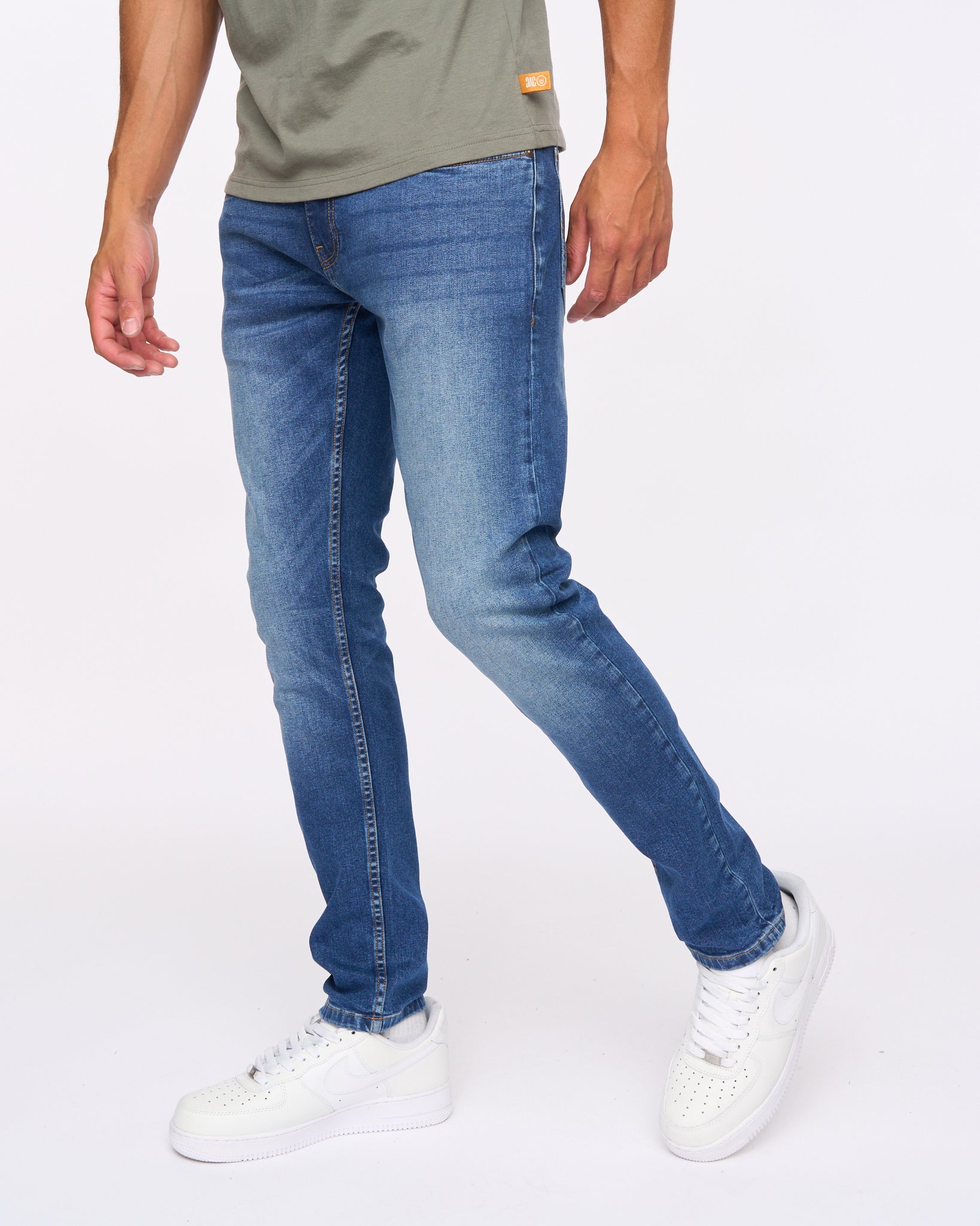 Duck & Cover Maylead Slim Fit Jeans Stone Wash