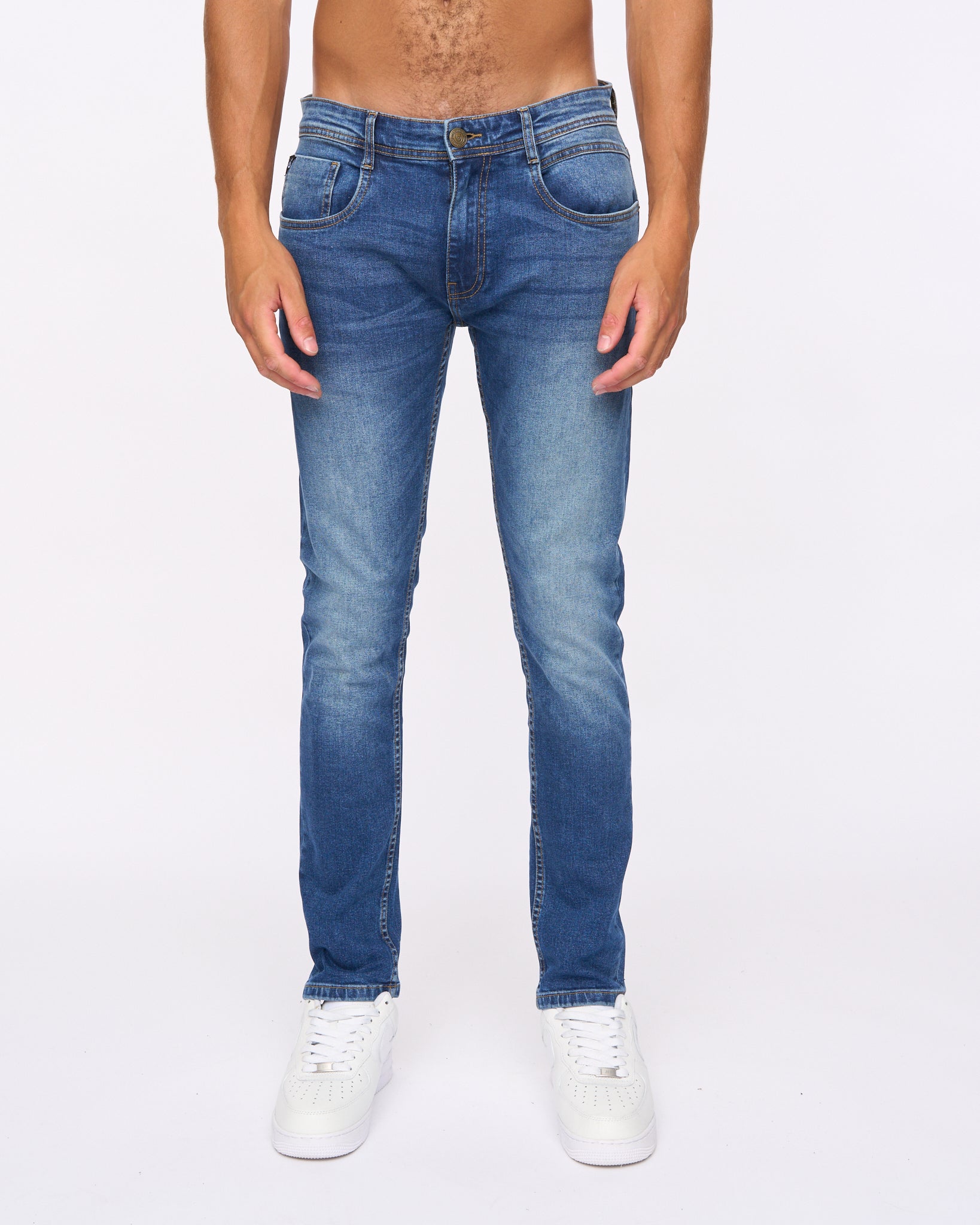 Duck & Cover Maylead Slim Fit Jeans Stone Wash