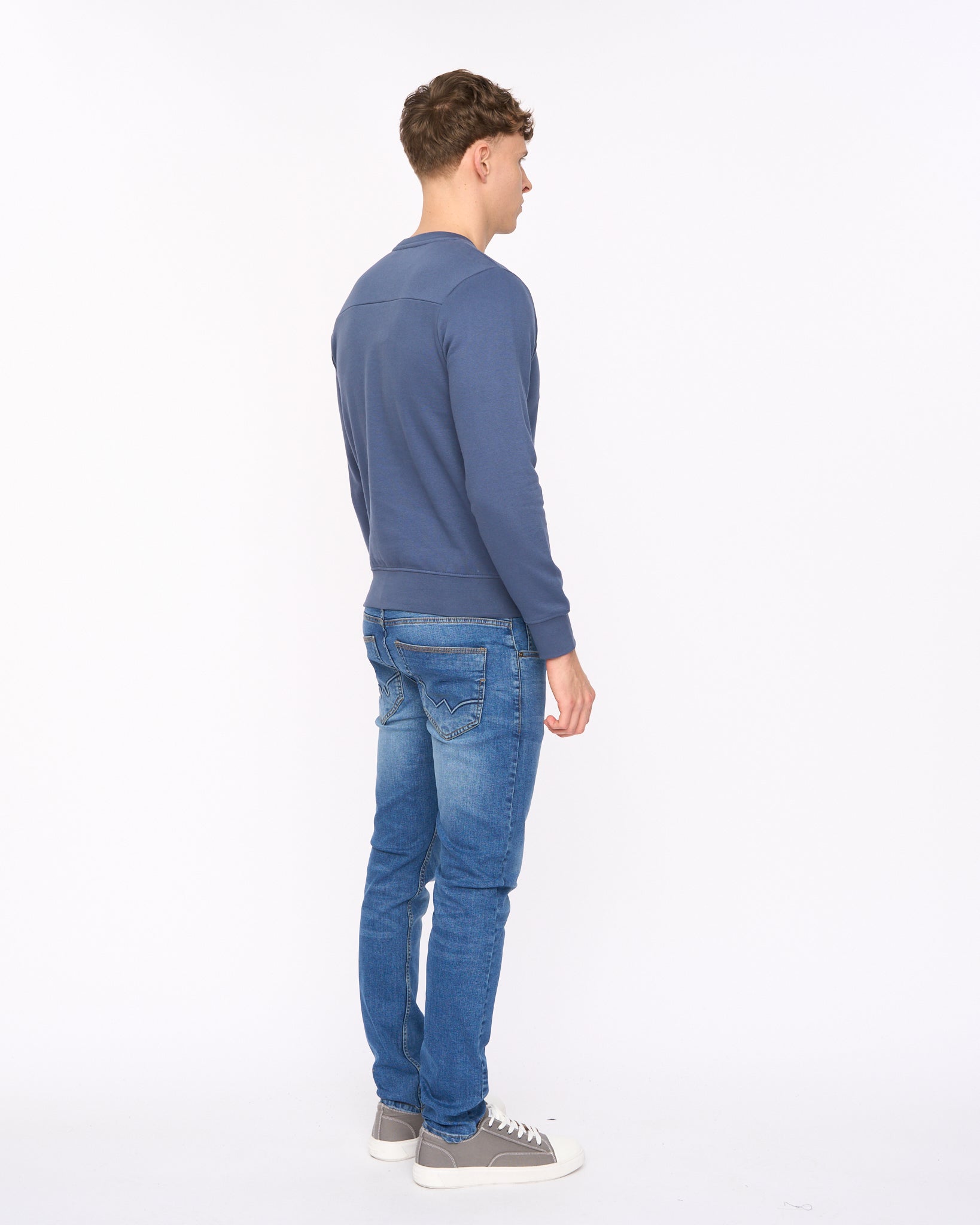 Duck & Cover Stoneham Sweatshirt - Denim Blue