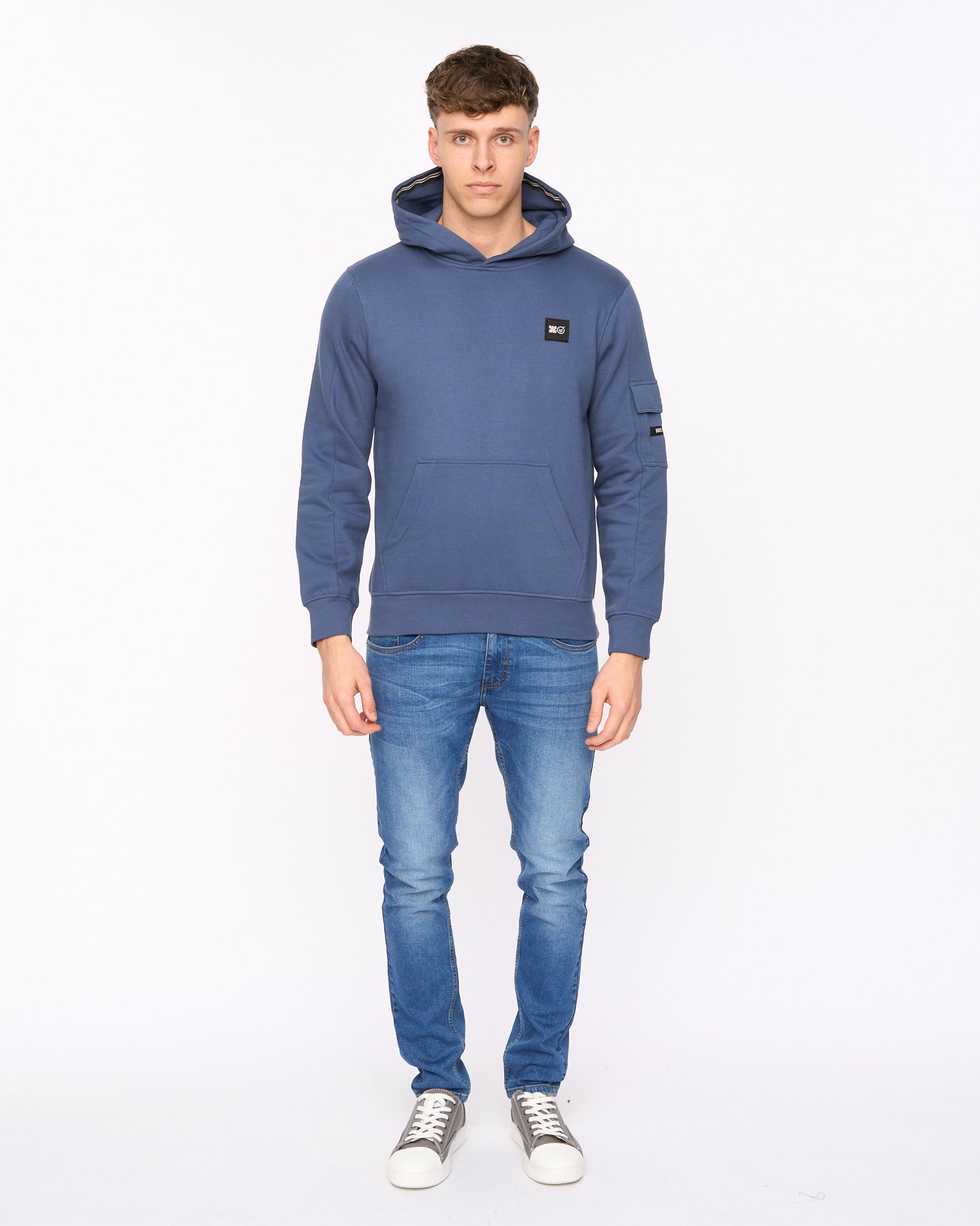 Duck & Cover Wrentham Hoodie - Denim Blue