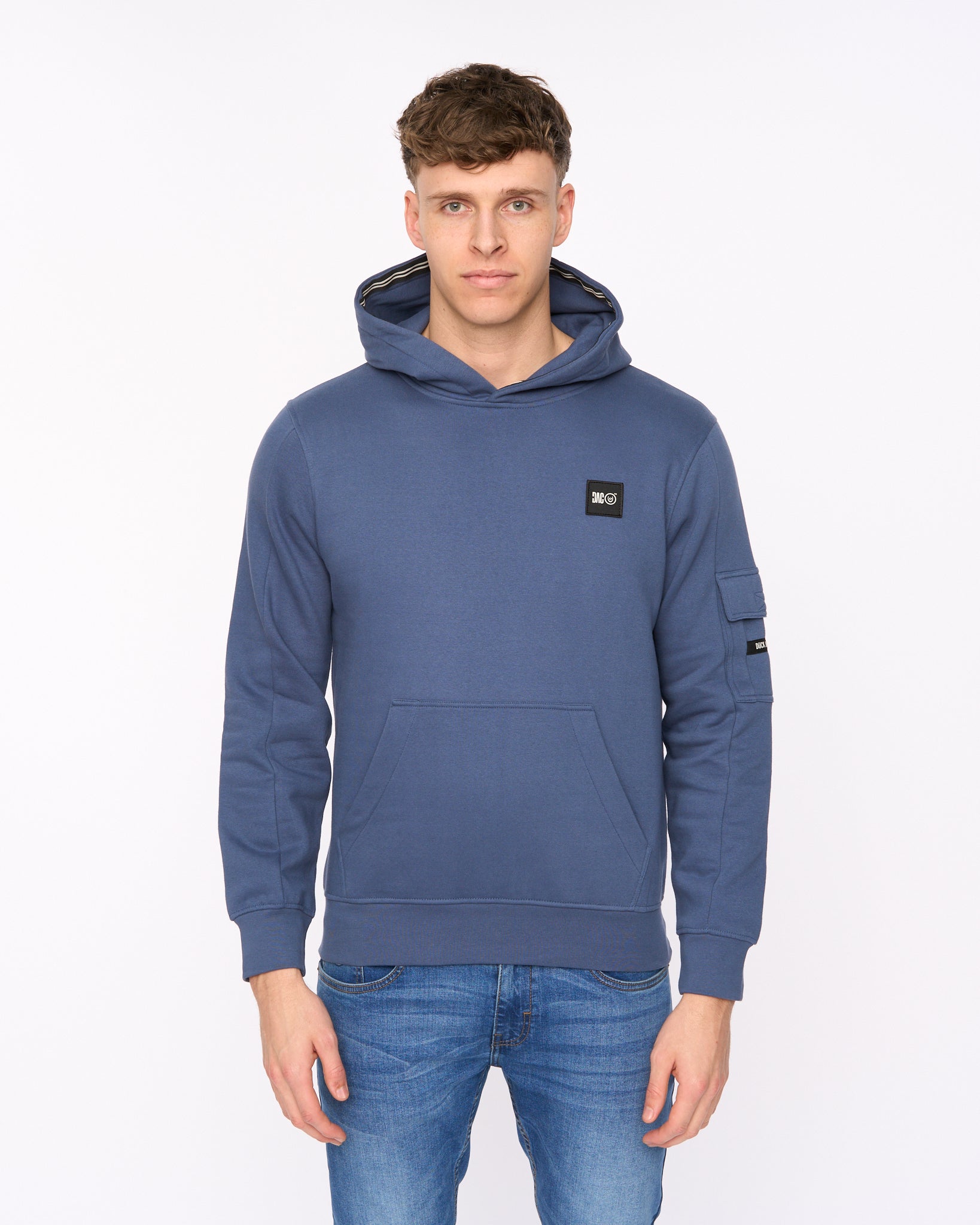 Duck & Cover Wrentham Hoodie - Denim Blue