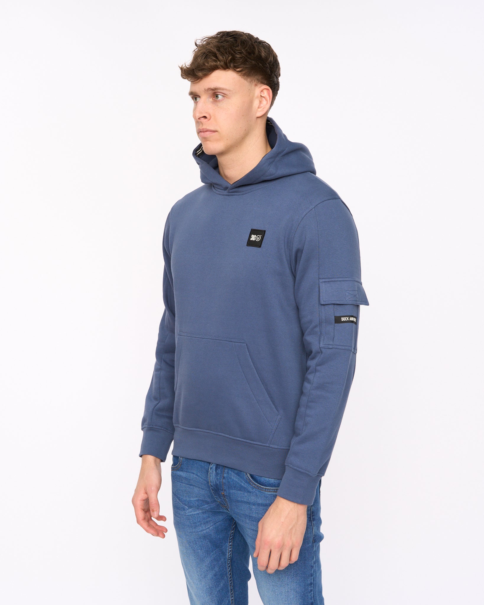Duck & Cover Wrentham Hoodie - Denim Blue