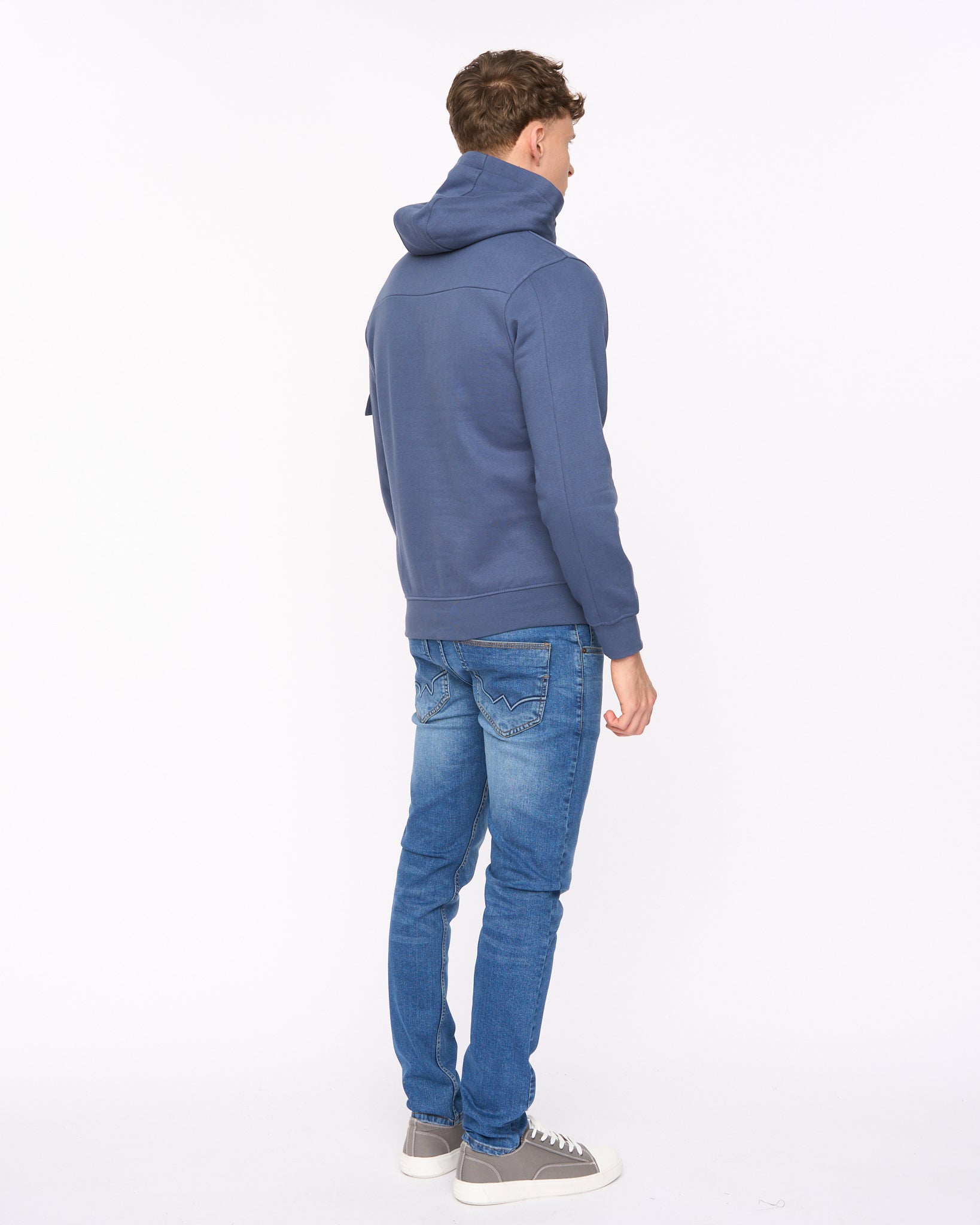 Duck & Cover Wrentham Hoodie - Denim Blue