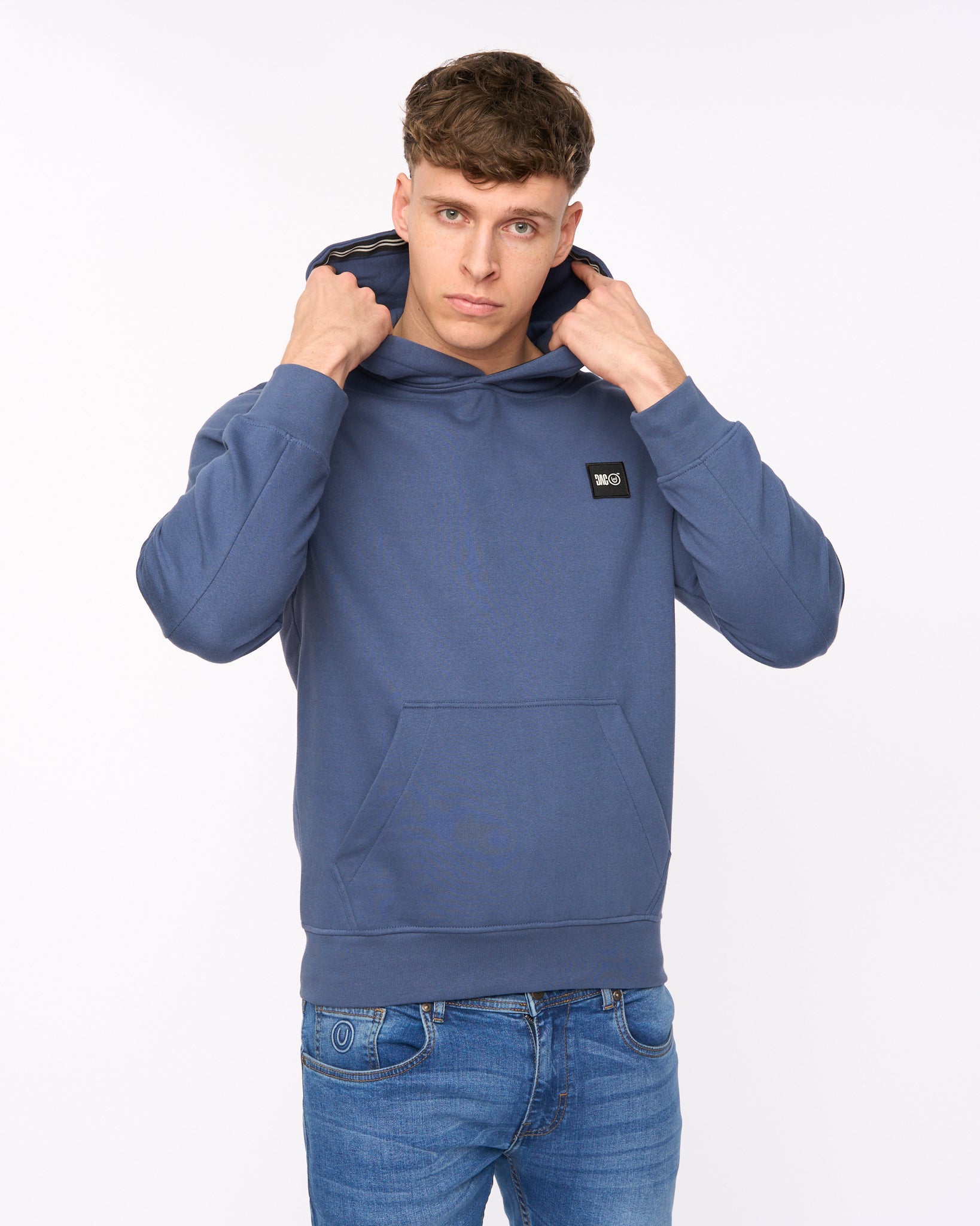 Duck & Cover Wrentham Hoodie - Denim Blue