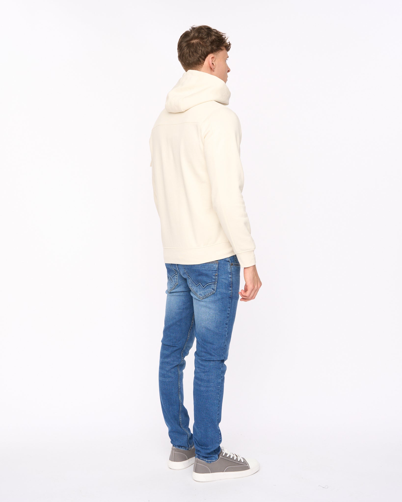 Duck & Cover Wrentham Hoodie - Light Stone