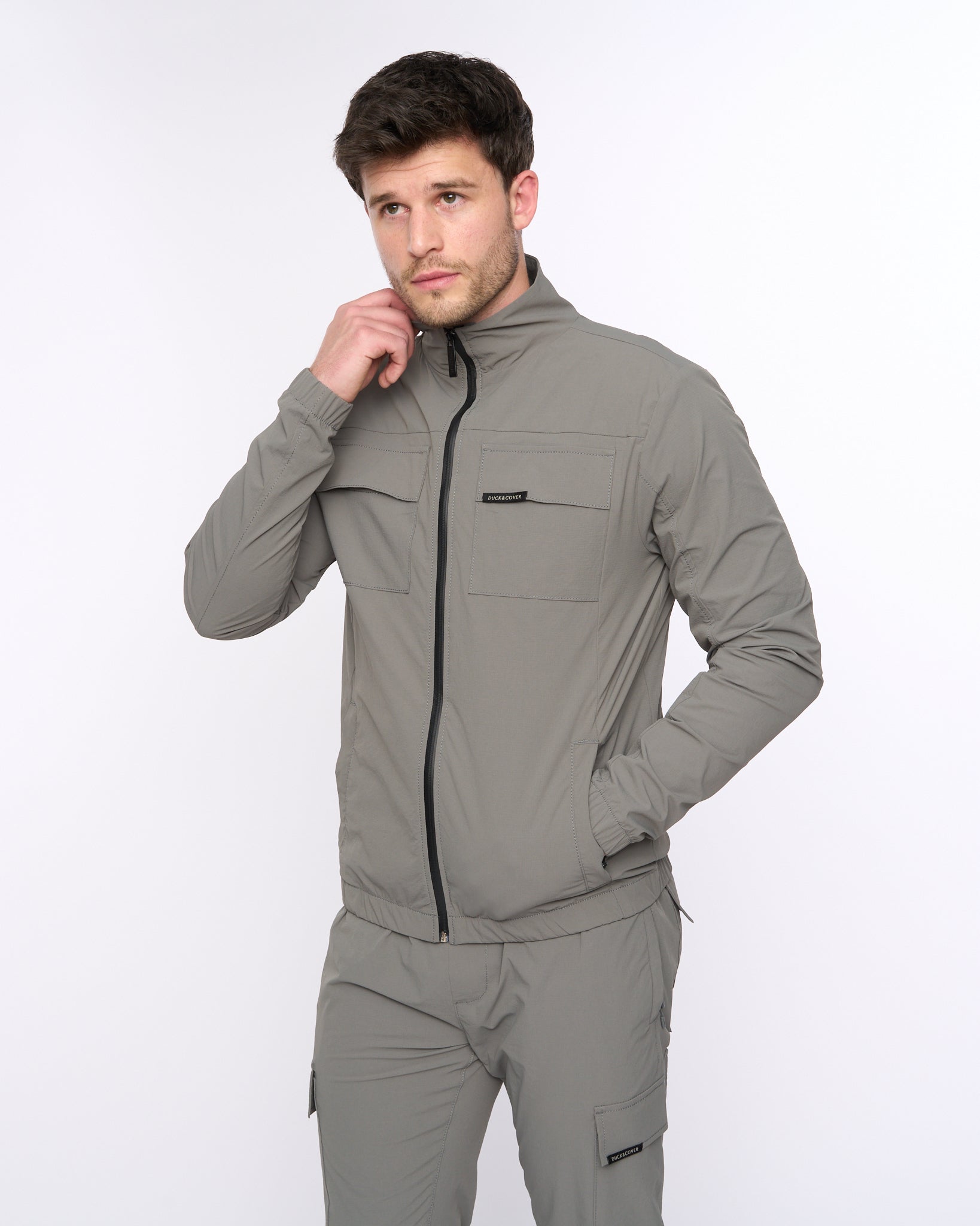 Duck & Cover Chamata Jacket Green Slate