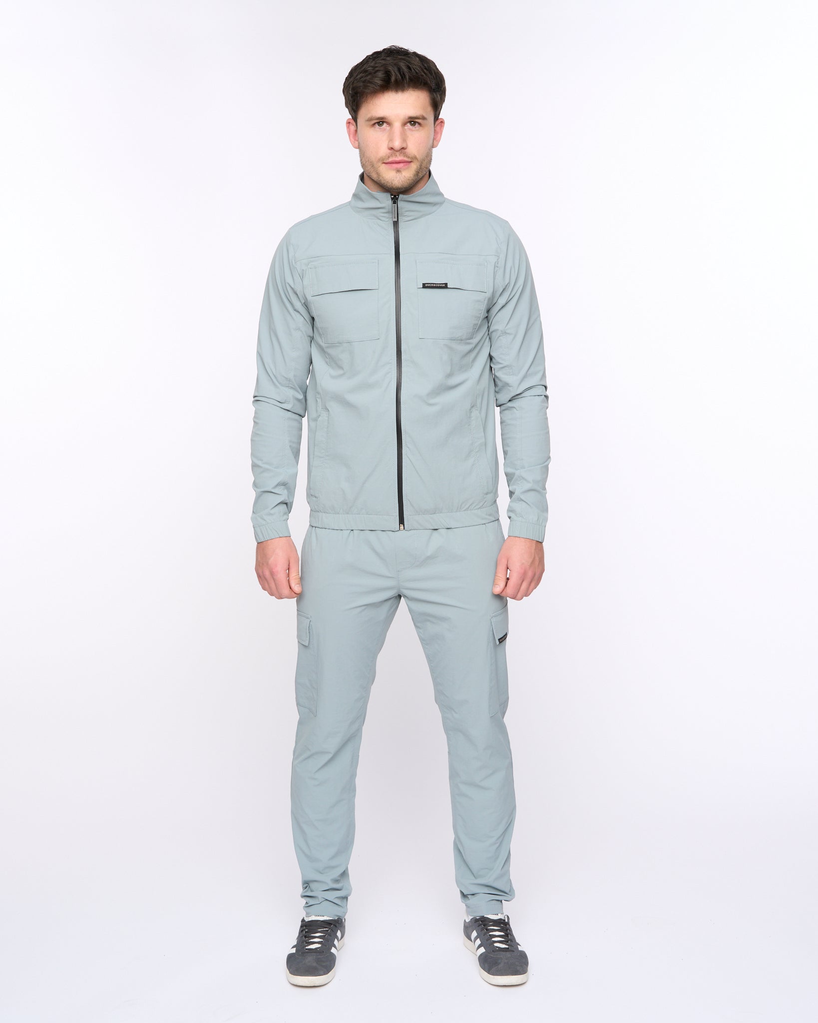 Duck & Cover Chamata Jacket Steel Blue