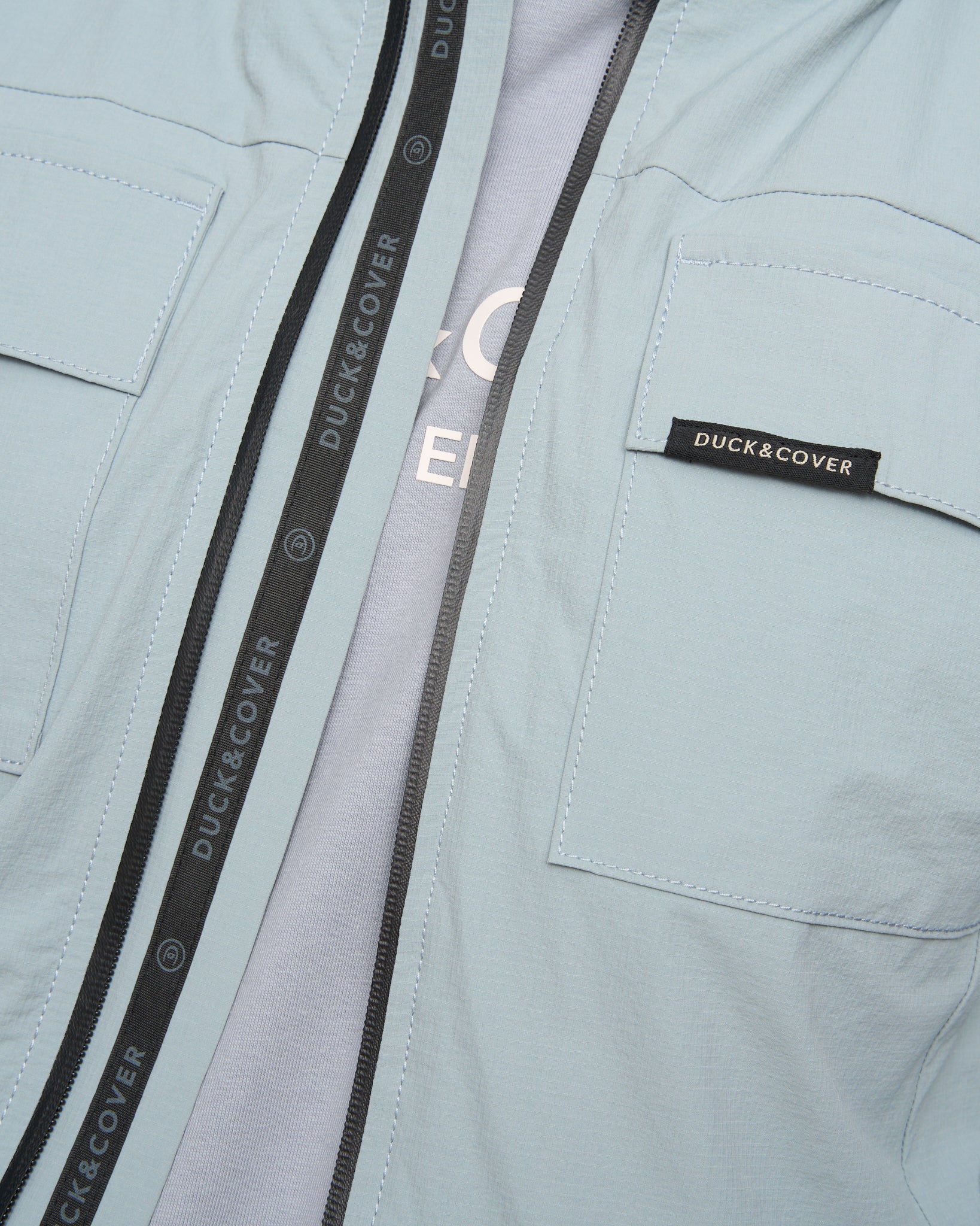 Duck & Cover Chamata Jacket Steel Blue