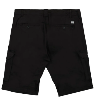 C.P. Company Stretch Sateen Cargo Shorts - Black
