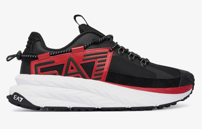 EA7 Crusher Sonic Trainers - Black/Red