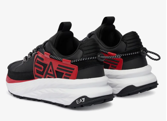 EA7 Crusher Sonic Trainers - Black/Red