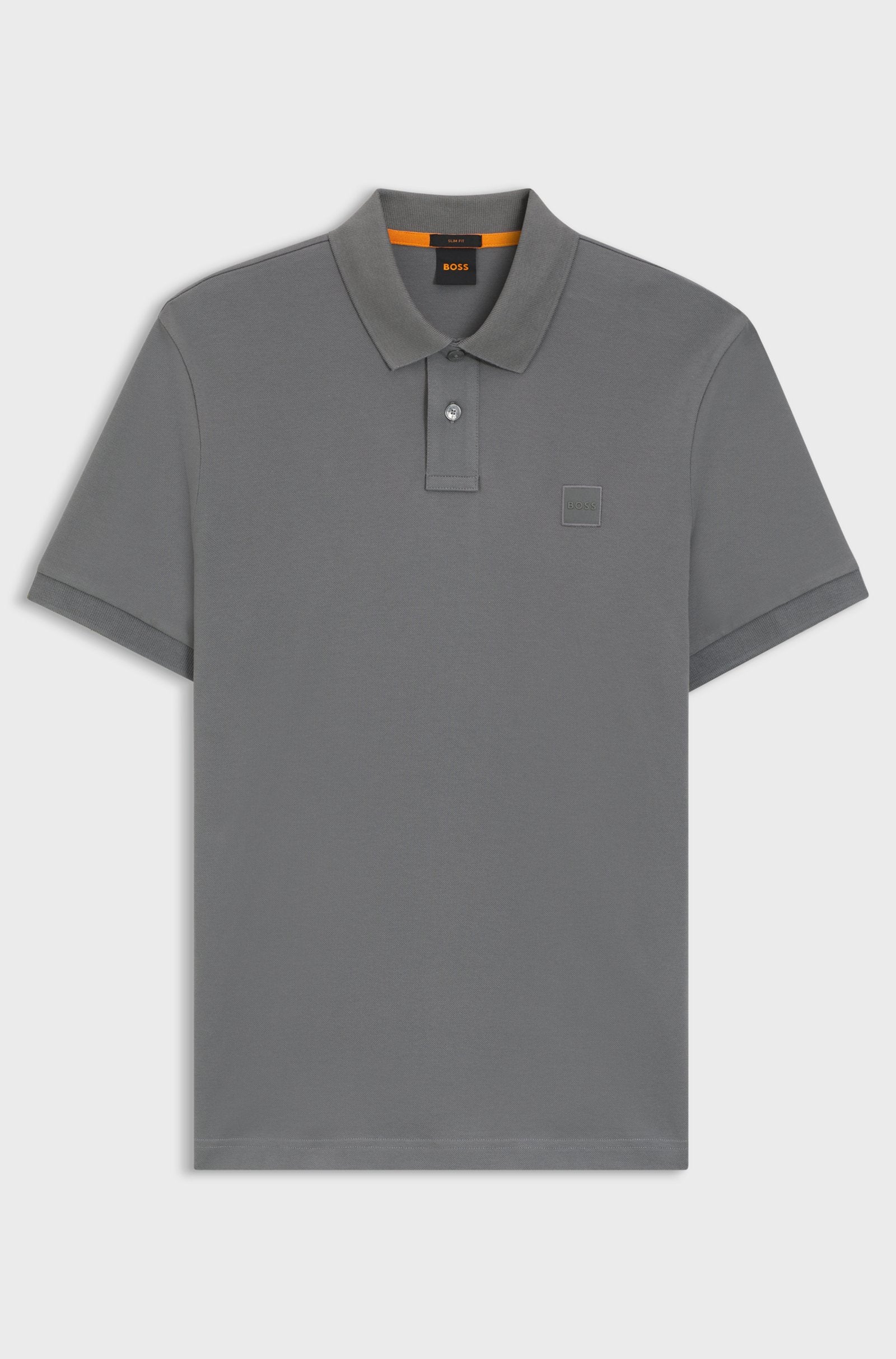 Boss Passenger Logo Patch Polo - Grey
