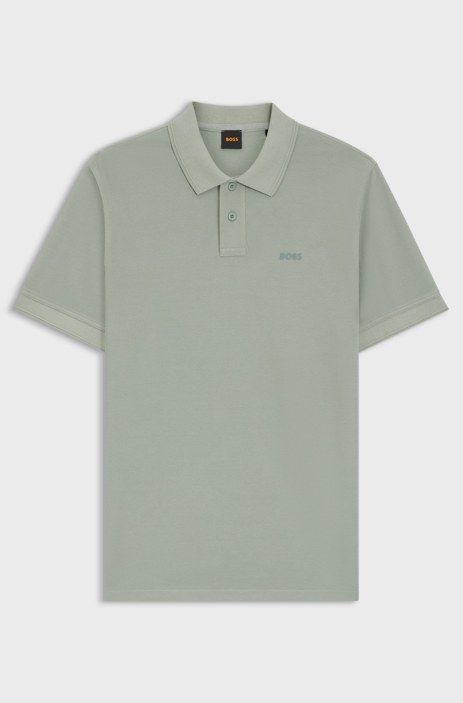 Boss Prime Logo Print Polo - Light Green
