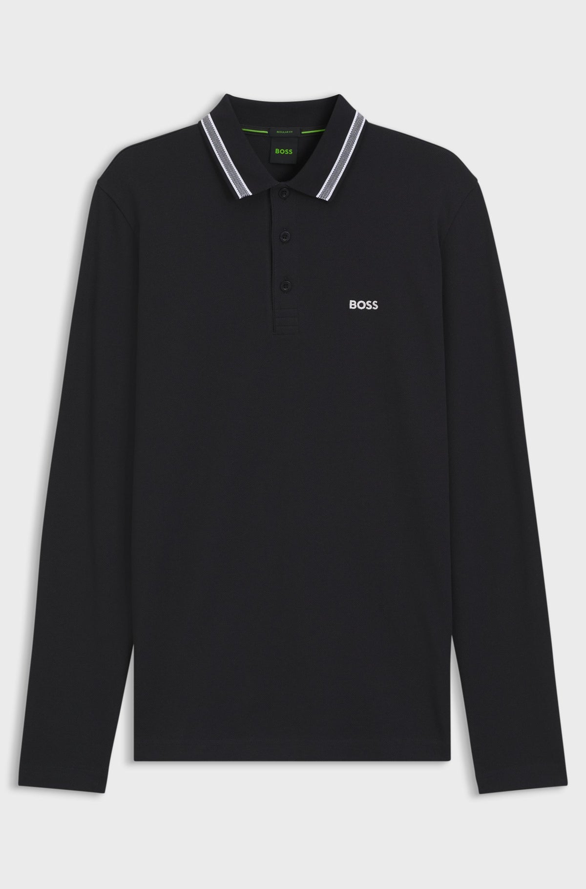 Boss Plisy Long Sleeve Polo - Navy