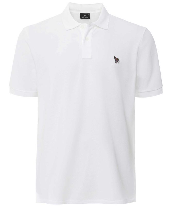 Paul Smith Zebra Polo - White