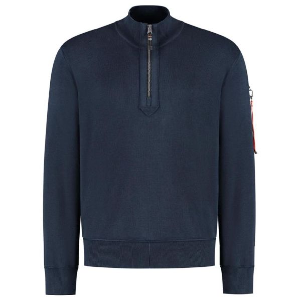 Parajumpers Basic Scoe Half Zip Sweatshirt - Navy