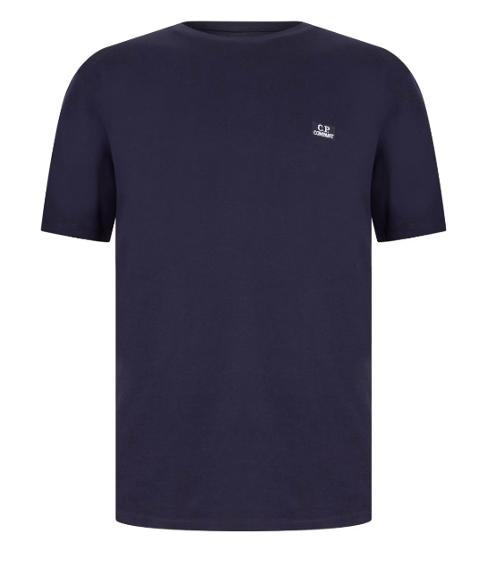 C.P. Company 30/1 Jersey Logo Patch T-Shirt Navy