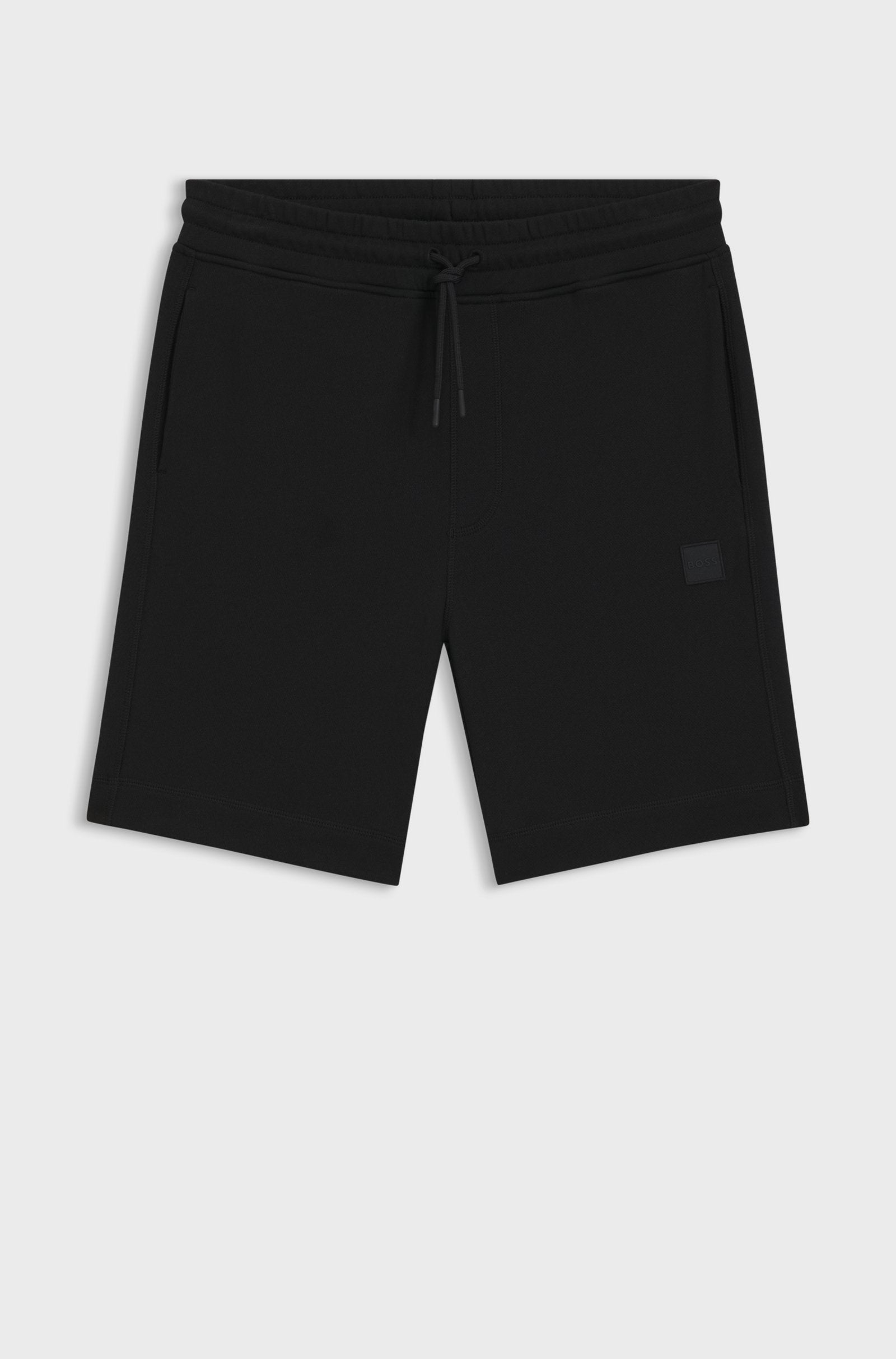 Boss Sewalk Cotton-Terry Shorts - Black