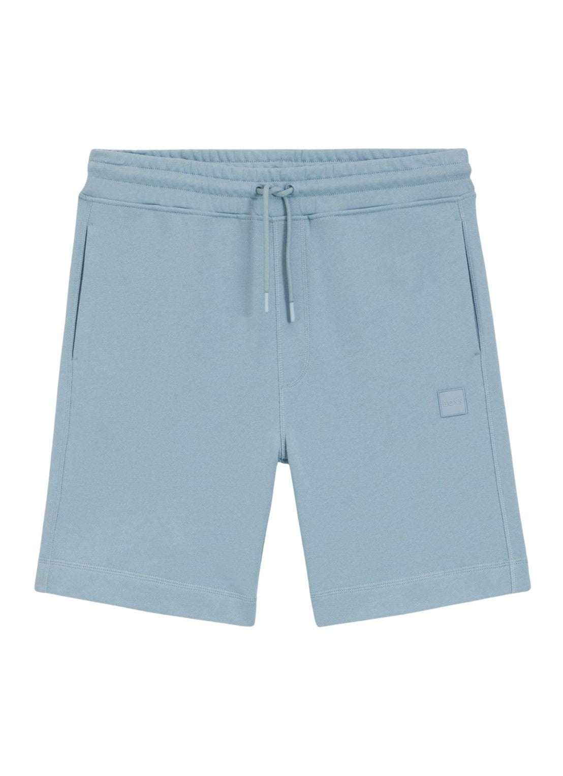 Boss Sewalk Cotton-Terry Shorts - Light Blue