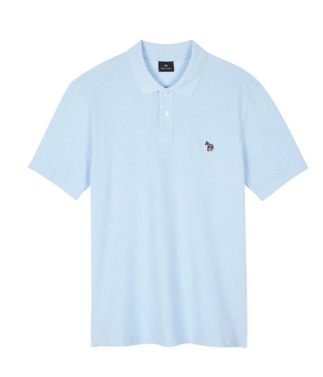 Paul Smith Zebra Polo - Sky Blue